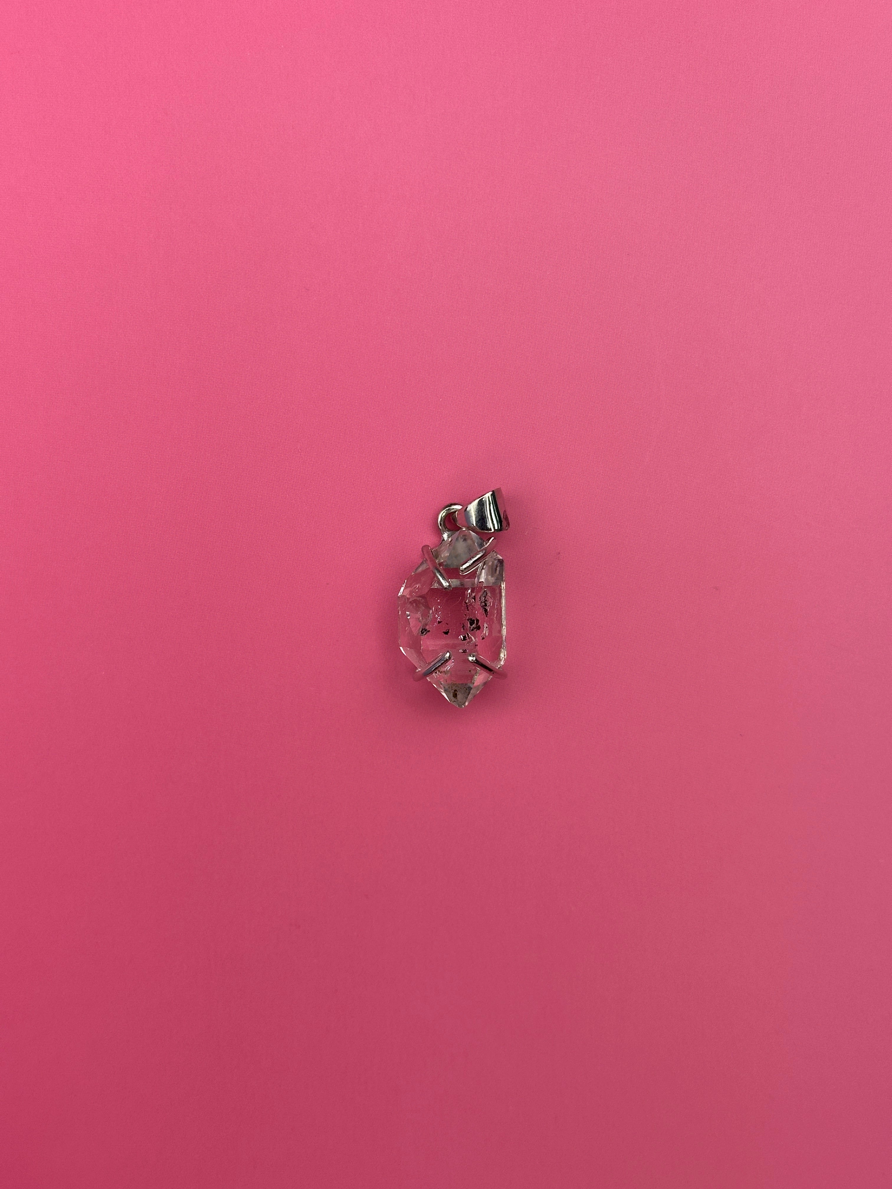 Herkimer diamond - Faceted pendant