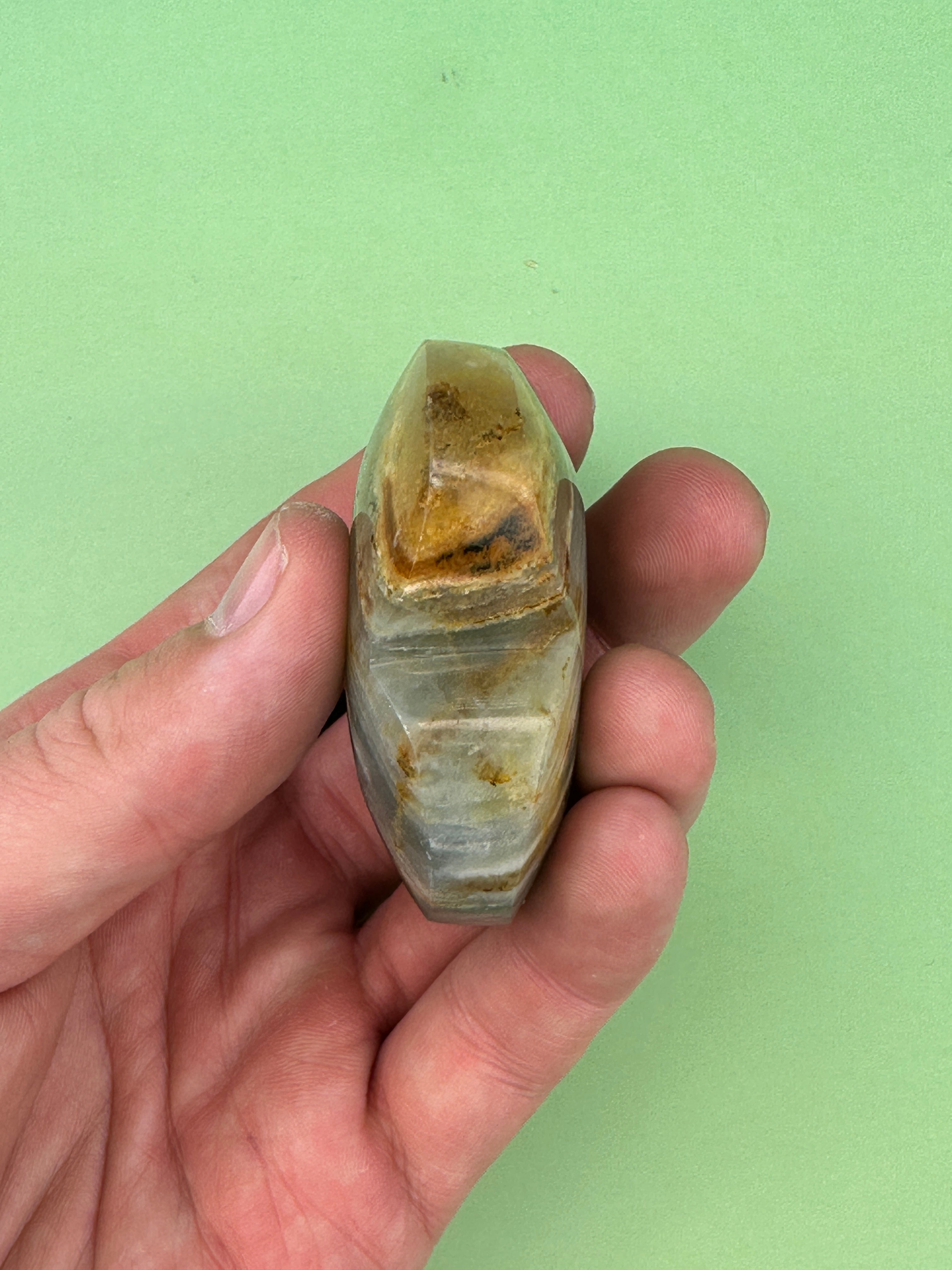 Caribbean calcite - Large heart