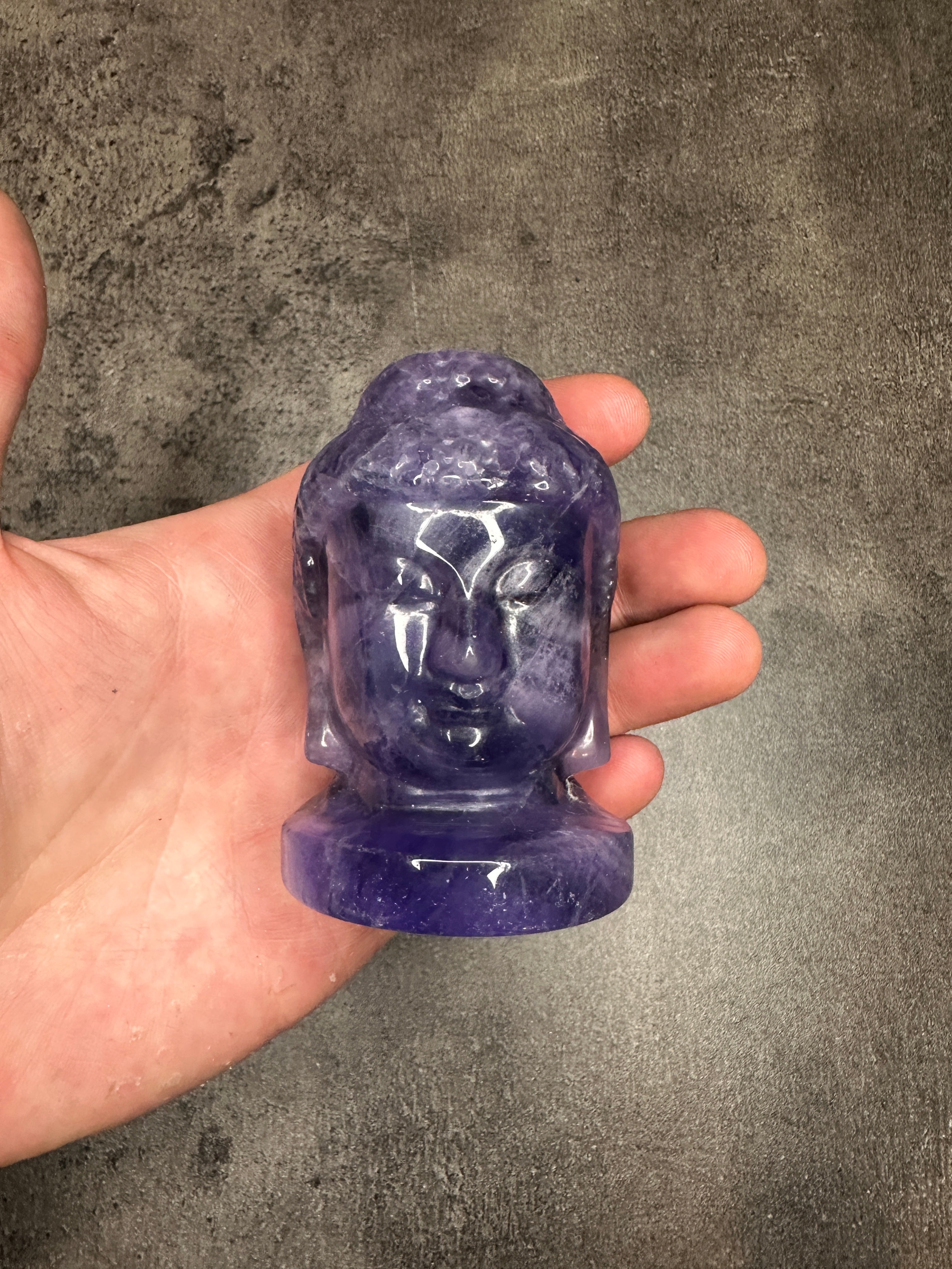 Fluorite - Buddha head