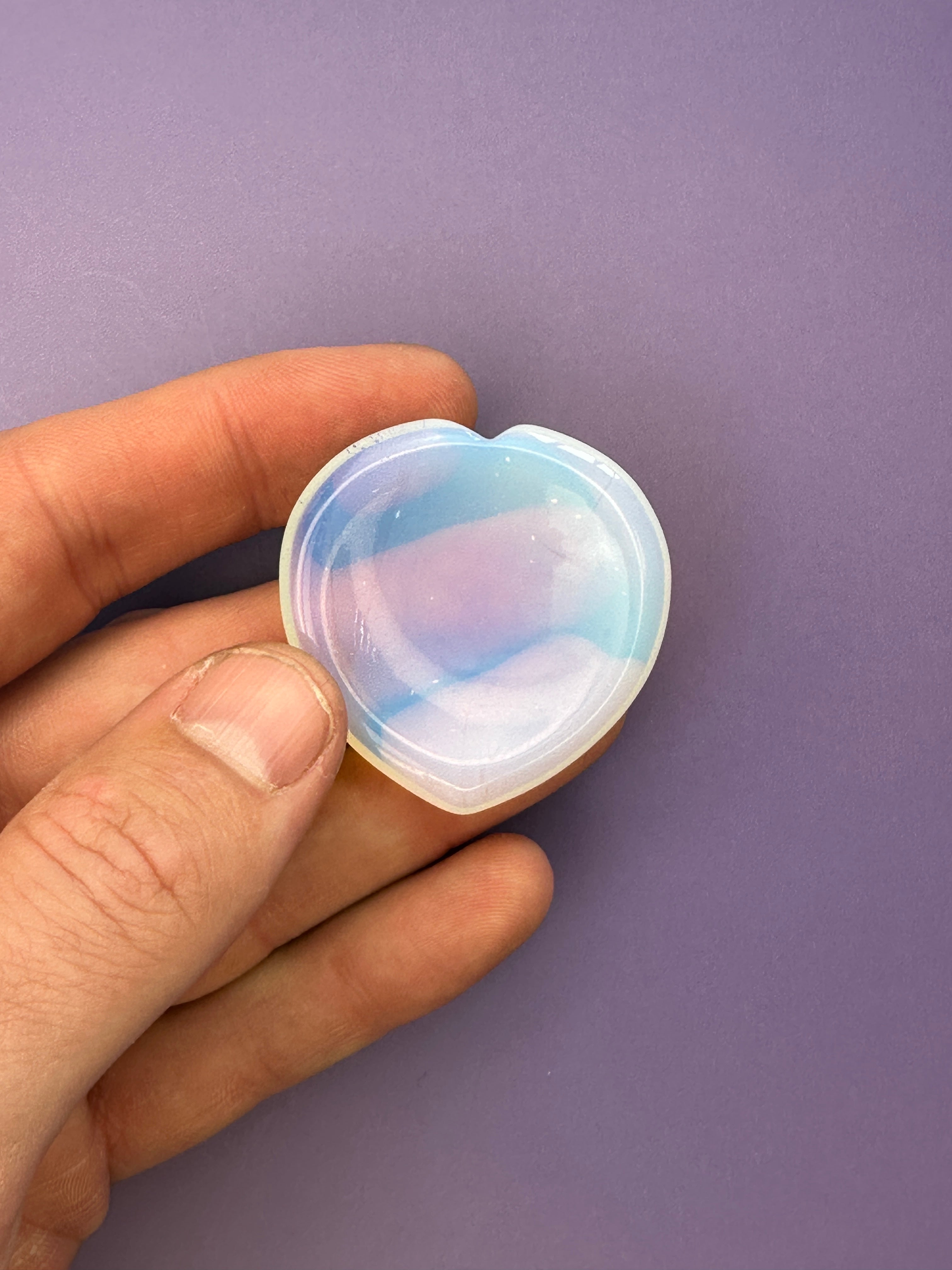 Opalite - Heart thumbstone