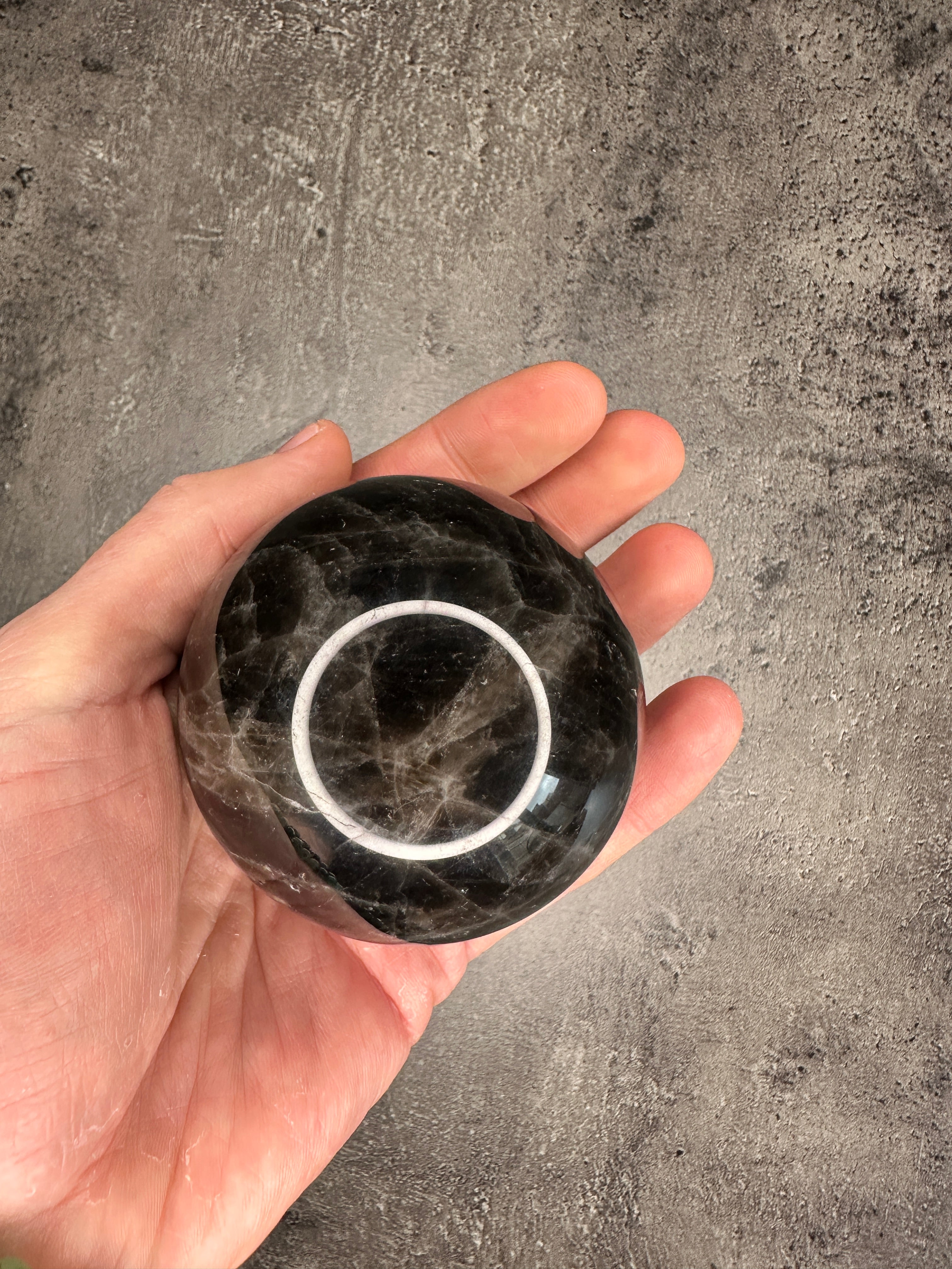 Black moonstone - XL Sphere