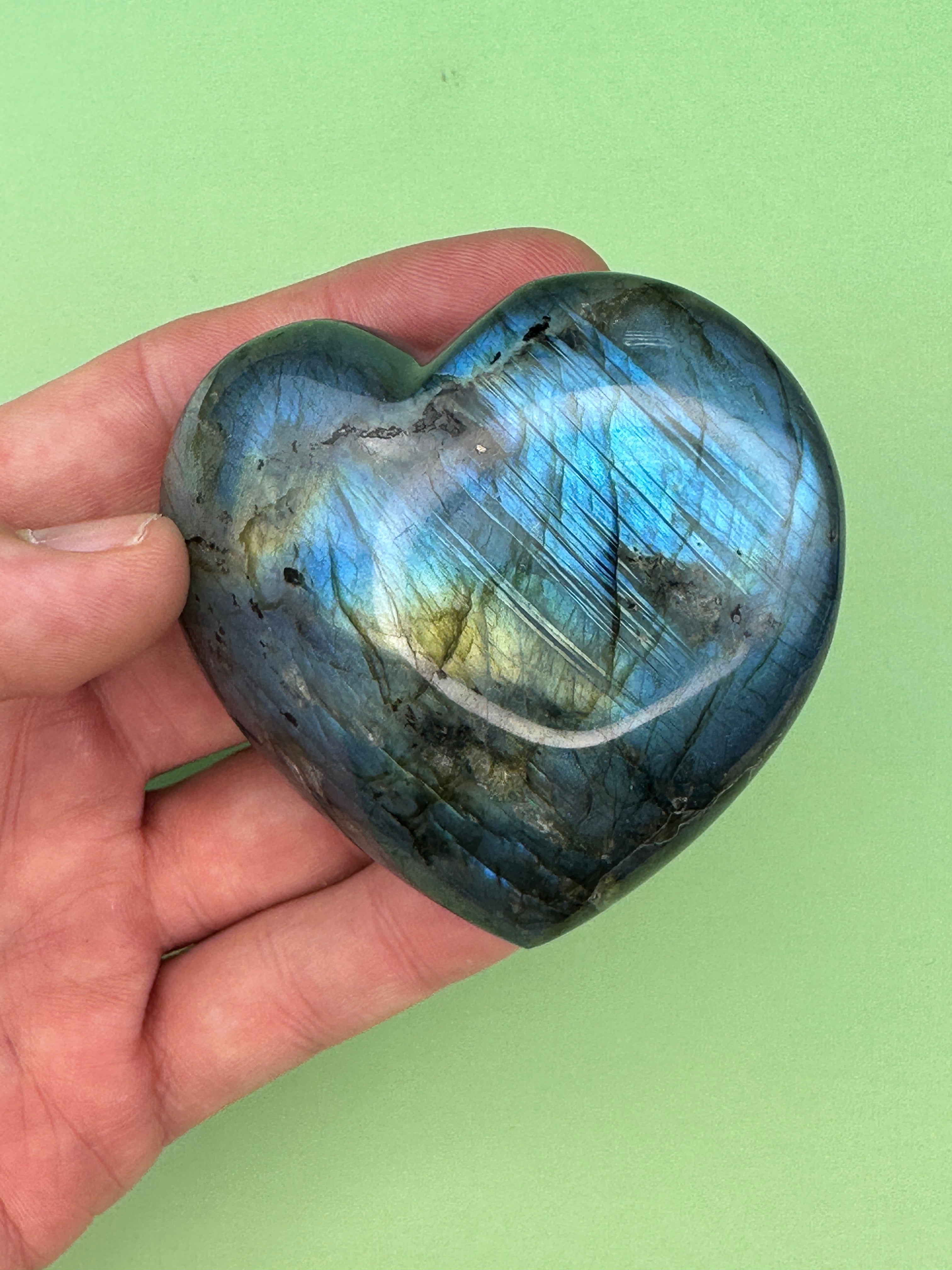 Labradorite - XL Heart