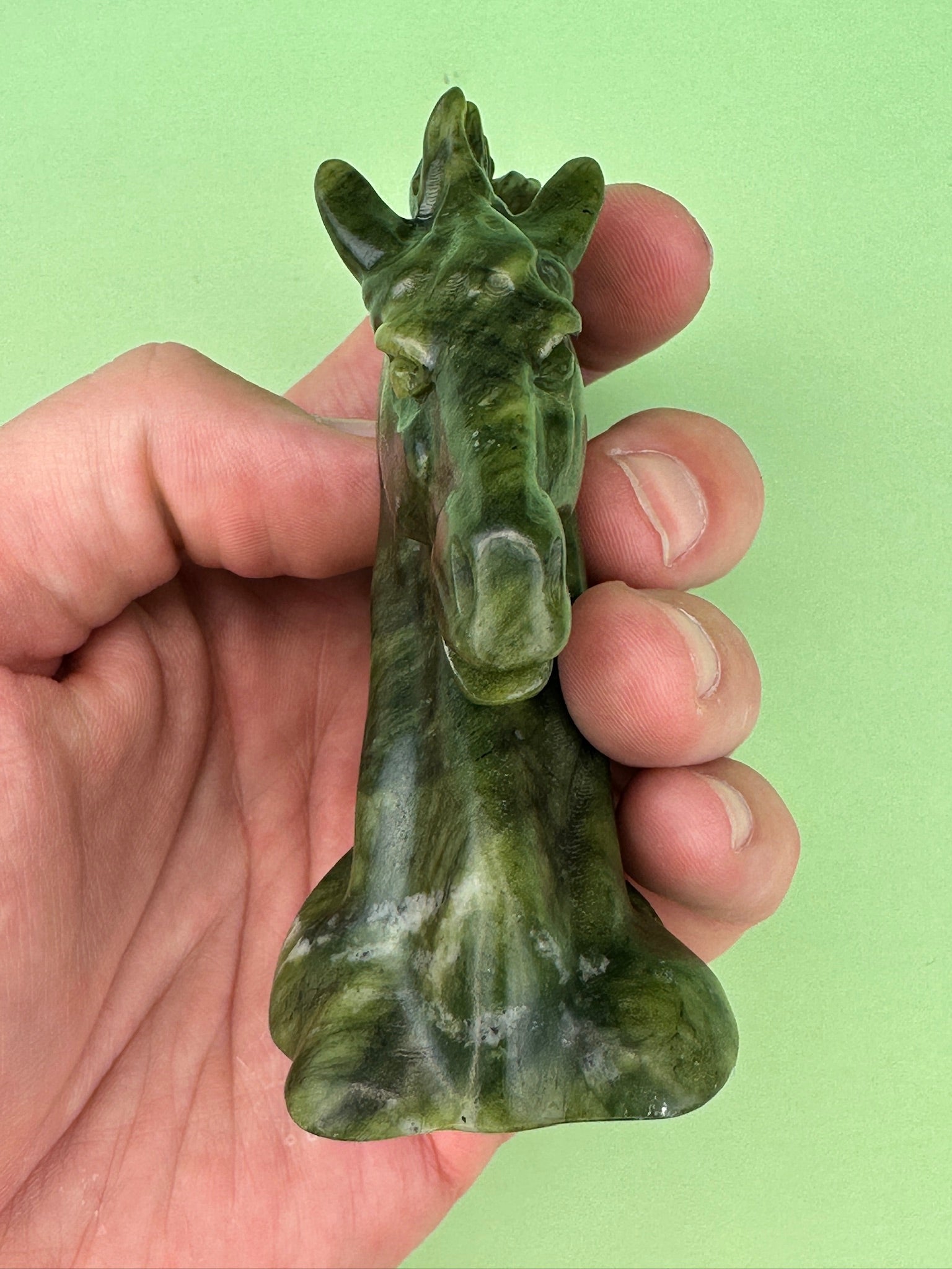 Jade - Horse head carving