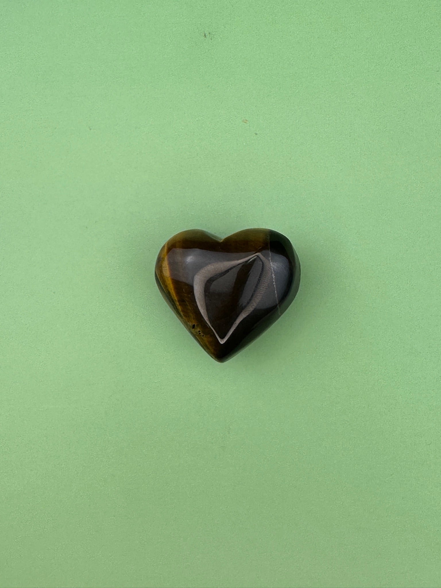 Tigers eye - Medium heart