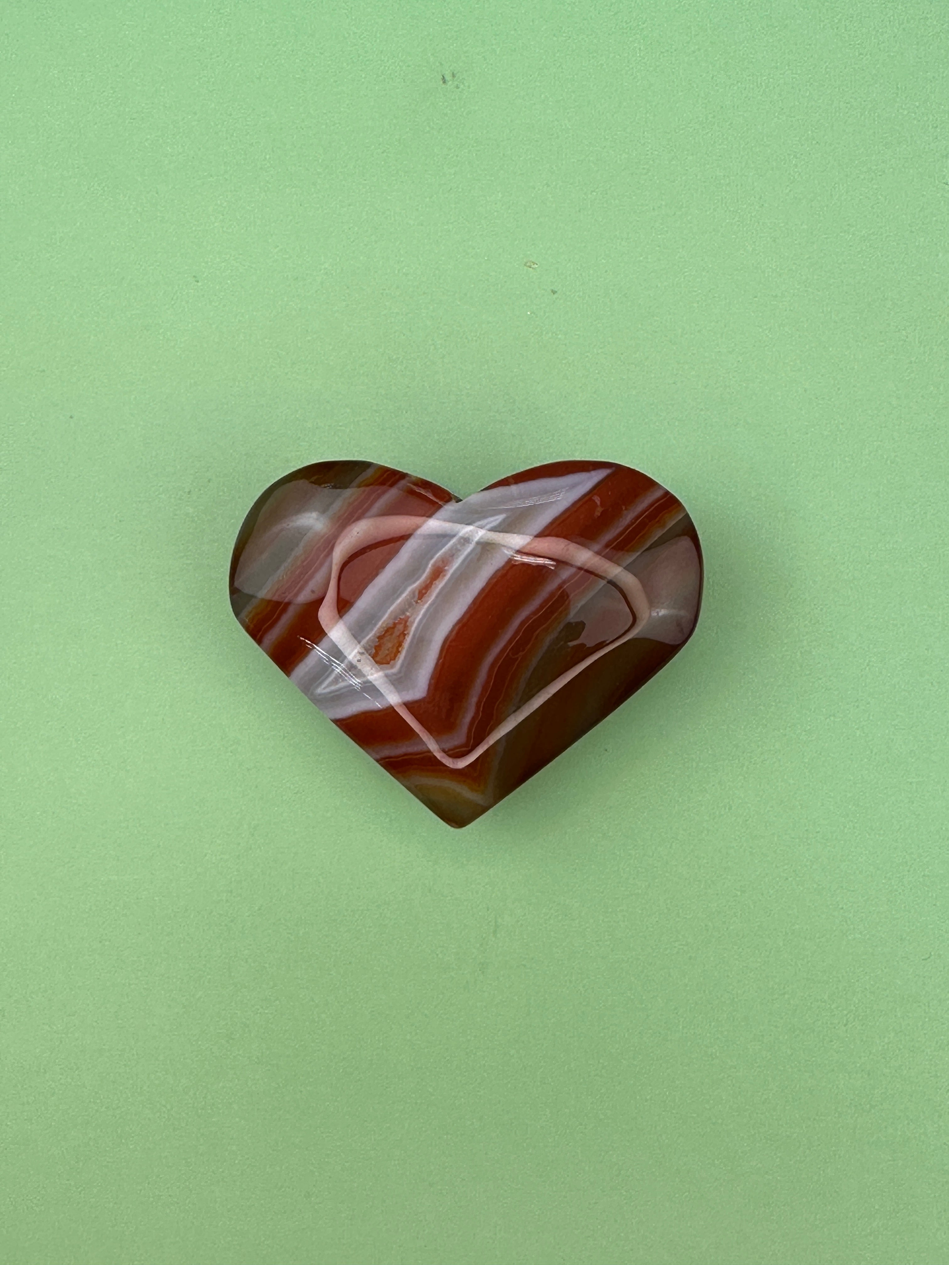 Carnelian - Large heart