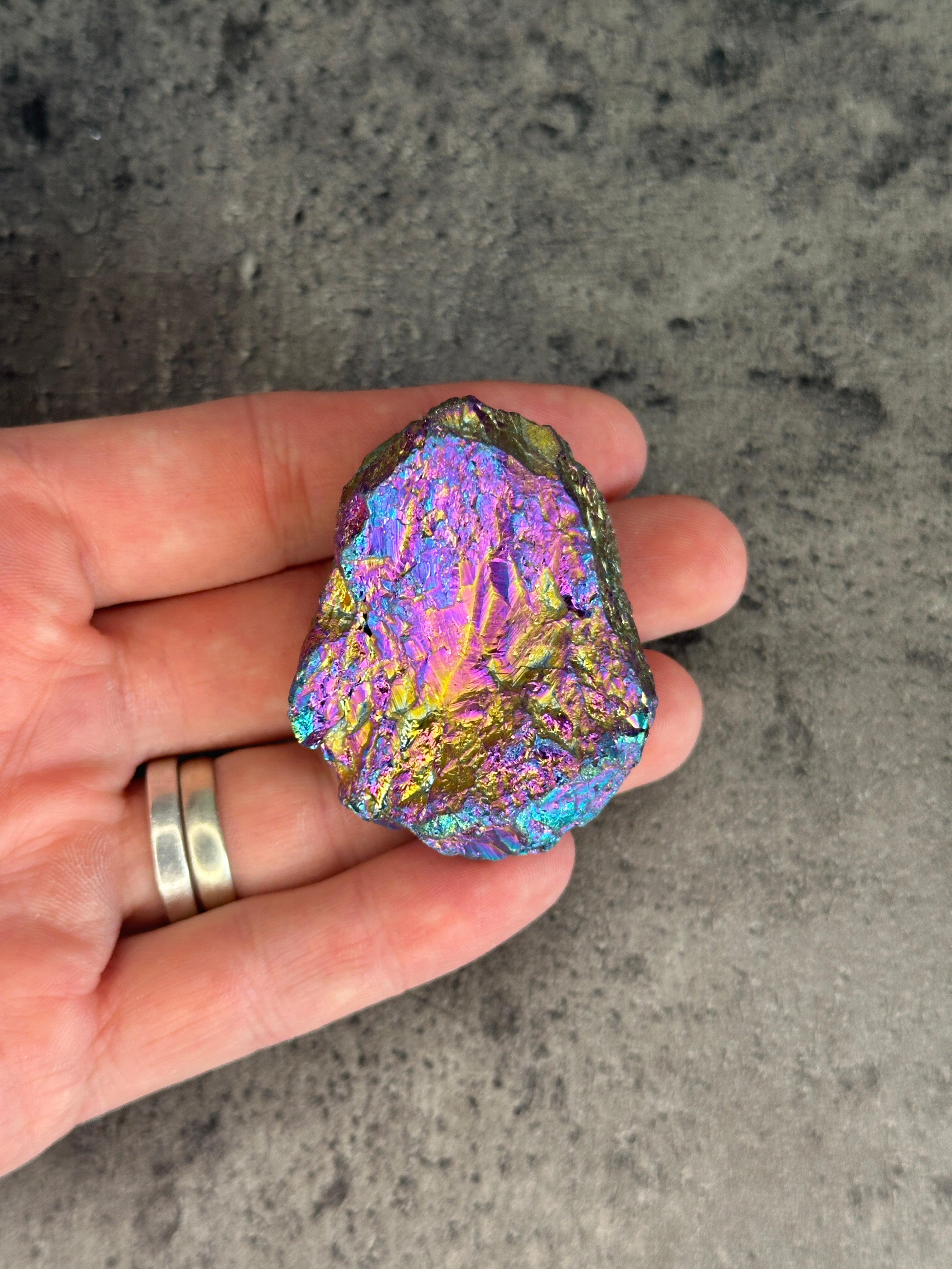 Titanium aura quartz - Rough chunk