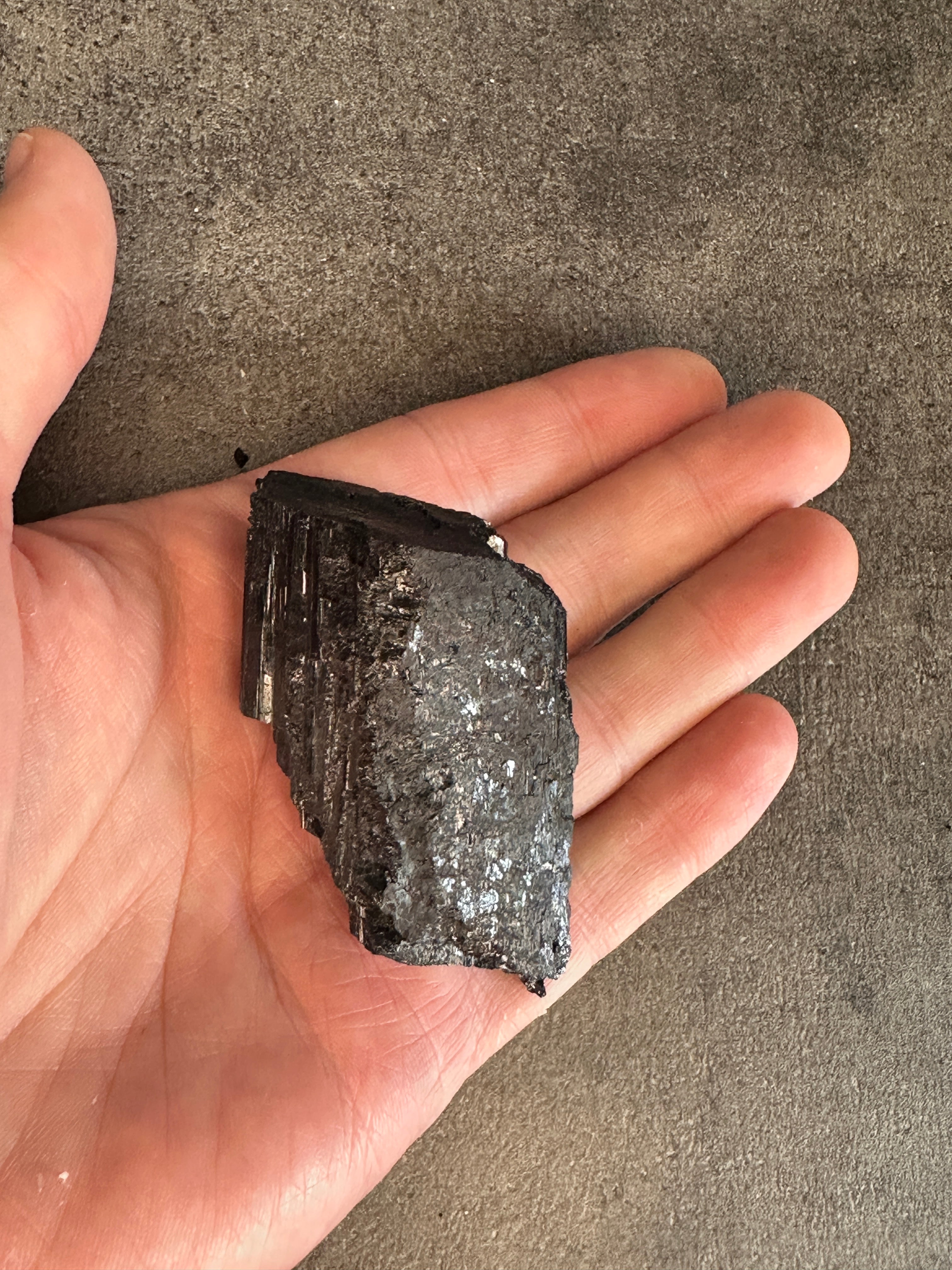Black tourmaline - Large rough chunk