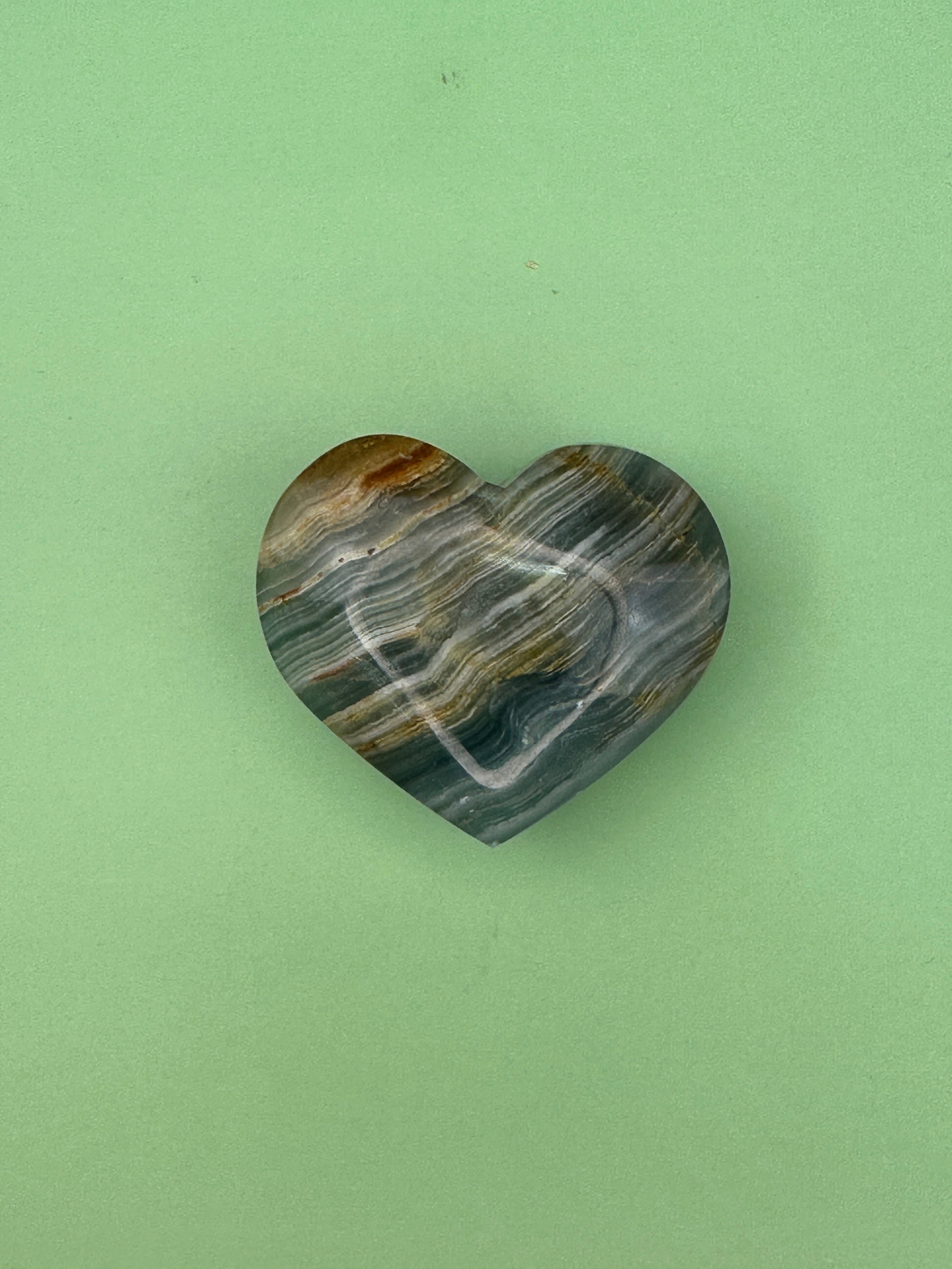 Caribbean calcite - Large heart