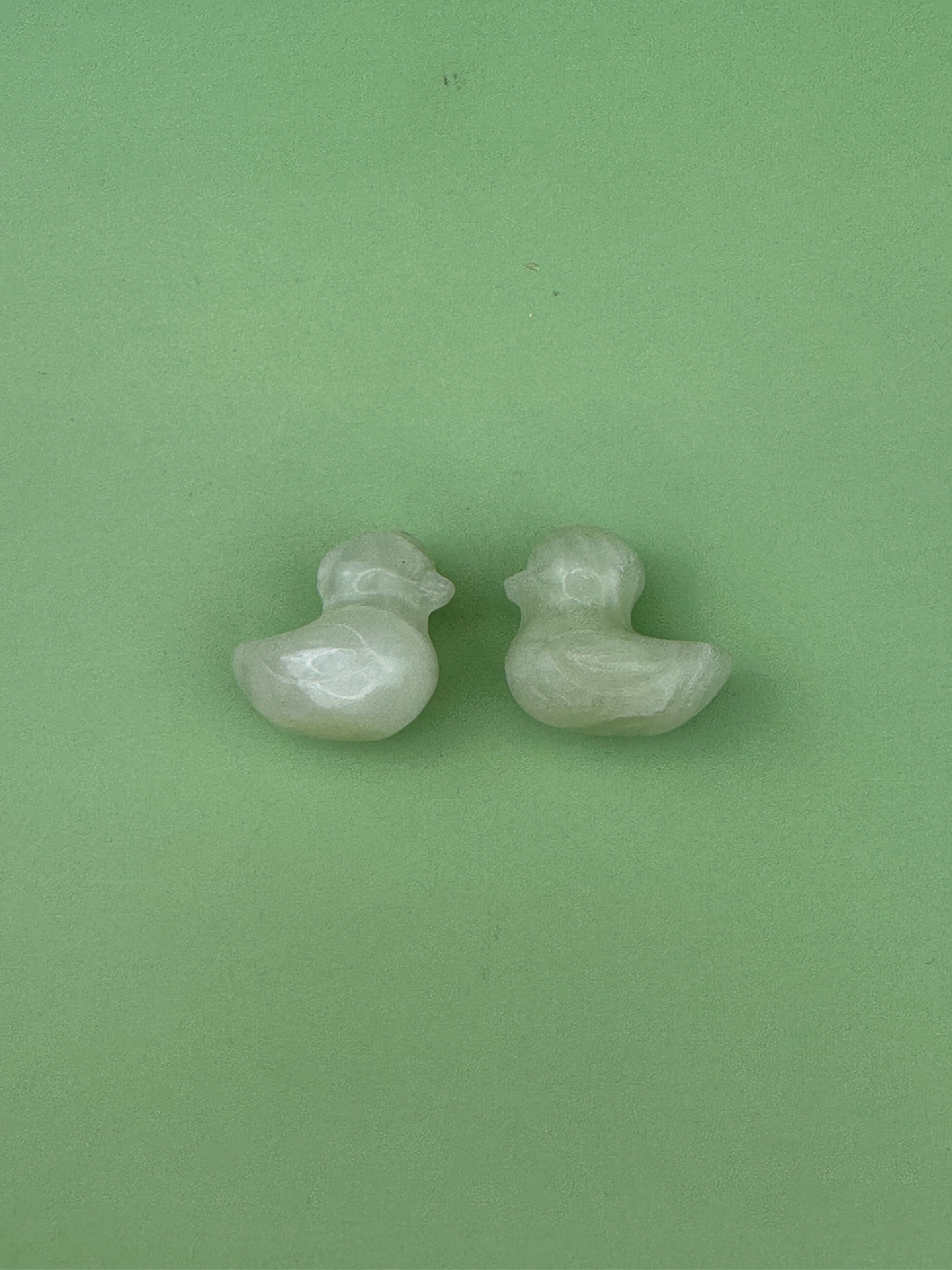Jade - Pair of feng shui ducks