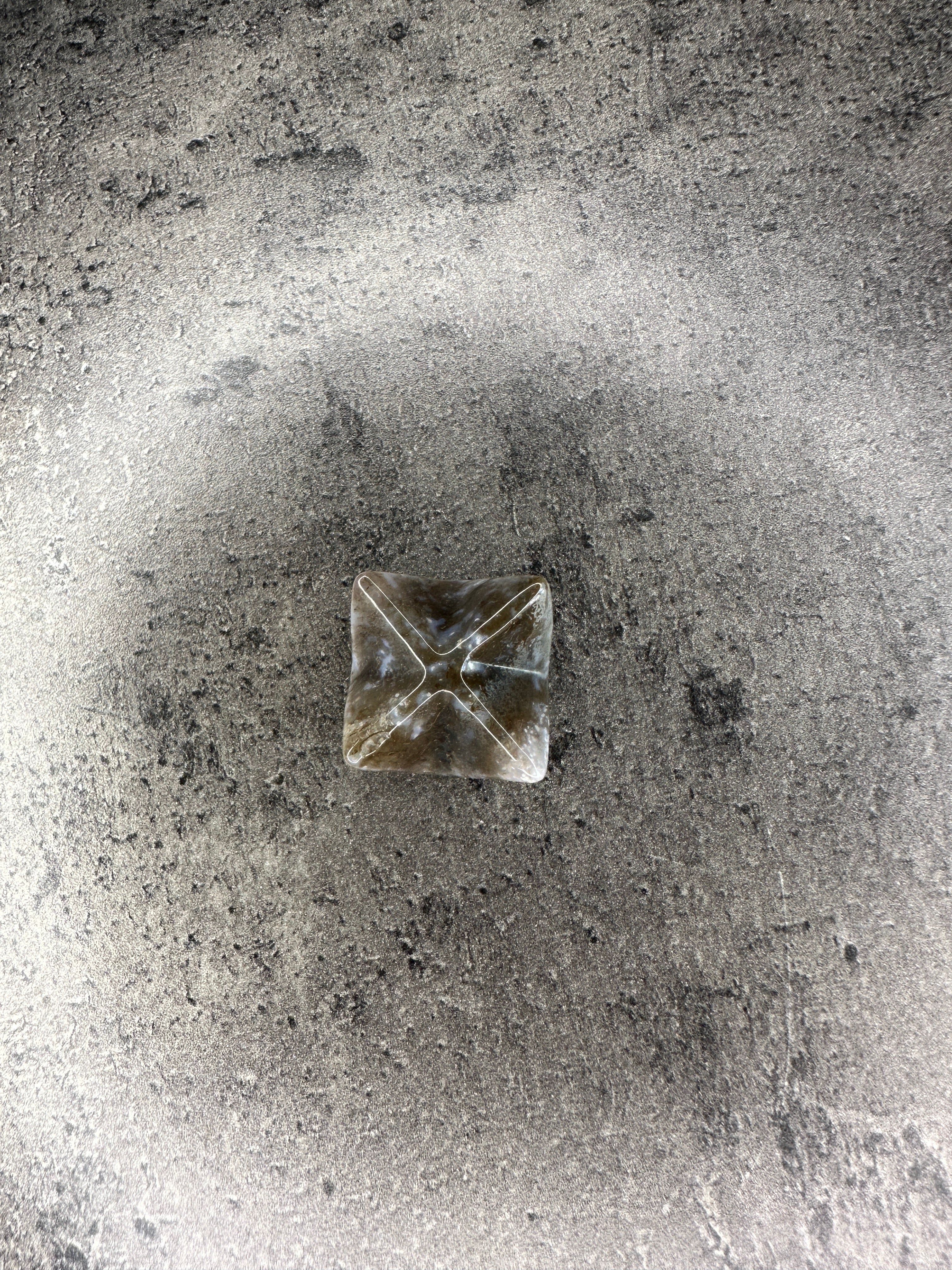 Moss agate - Merkaba