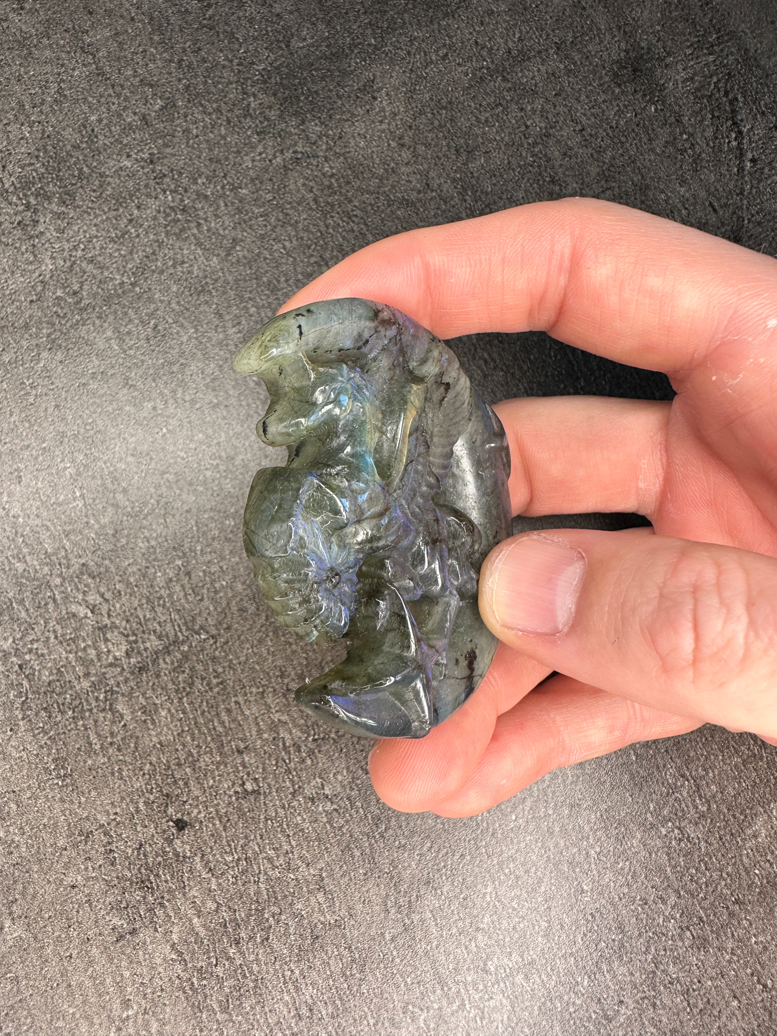 Labradorite - Pegasus moon carving
