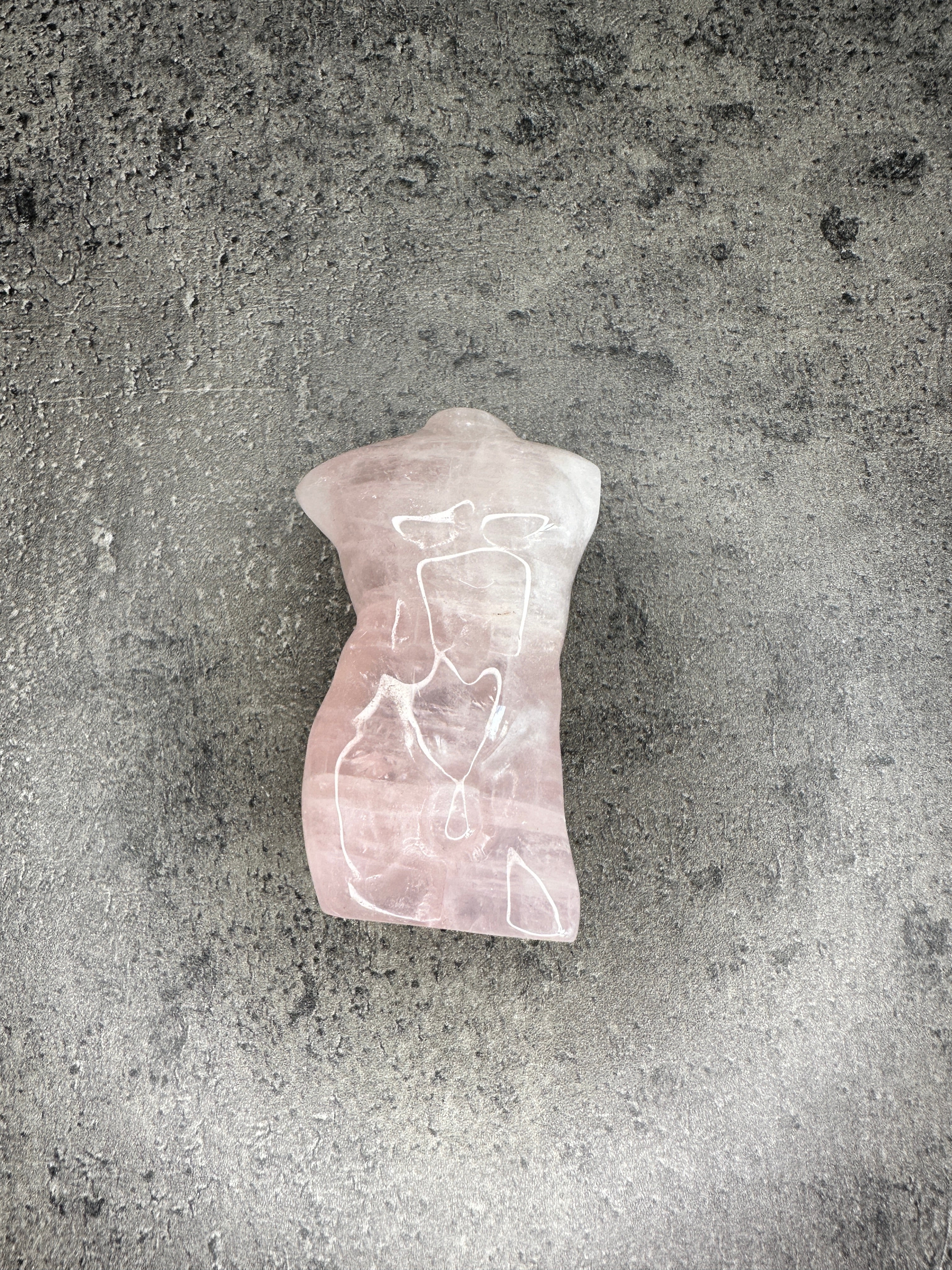Rose quartz - Male torso