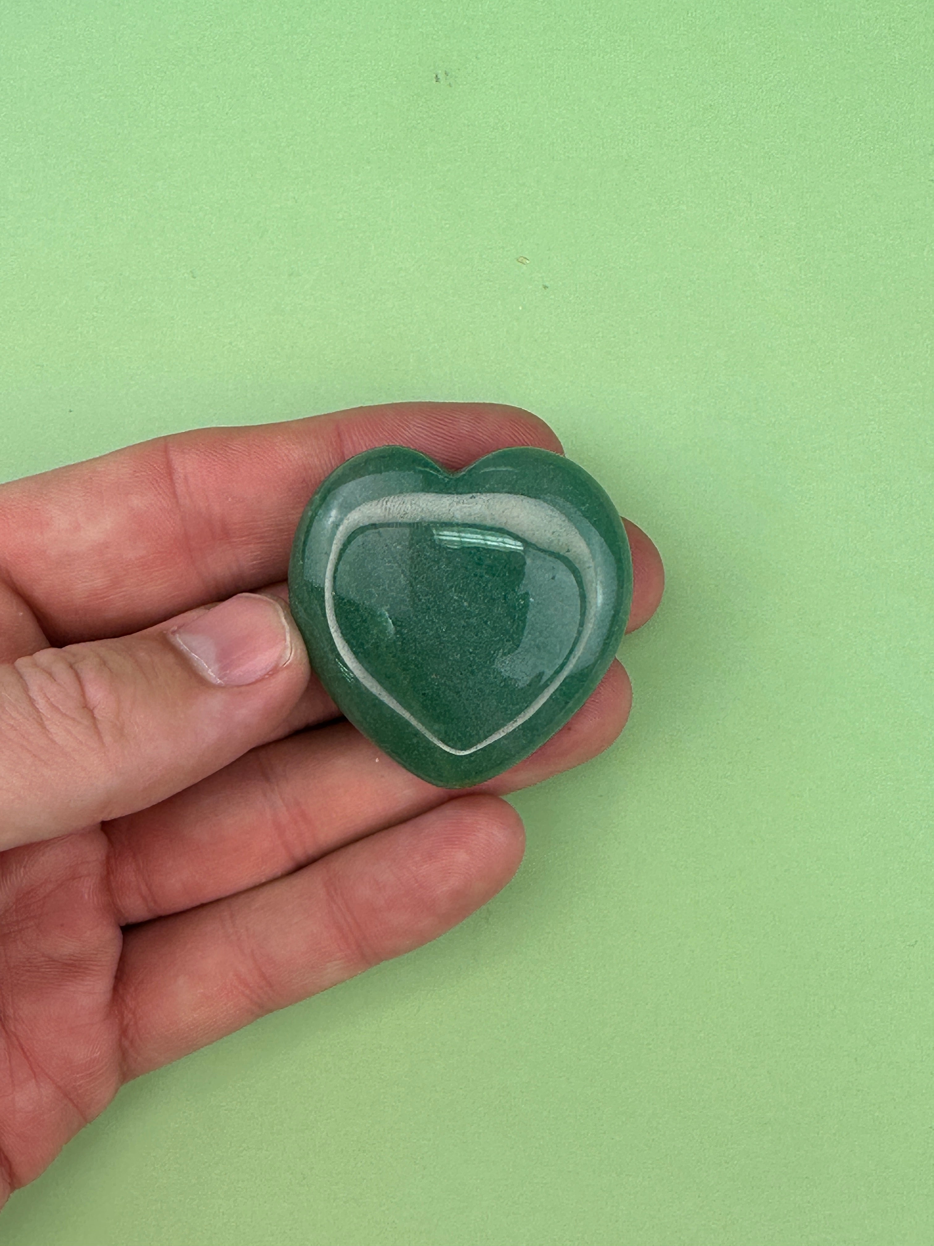 Green aventurine - Medium heart