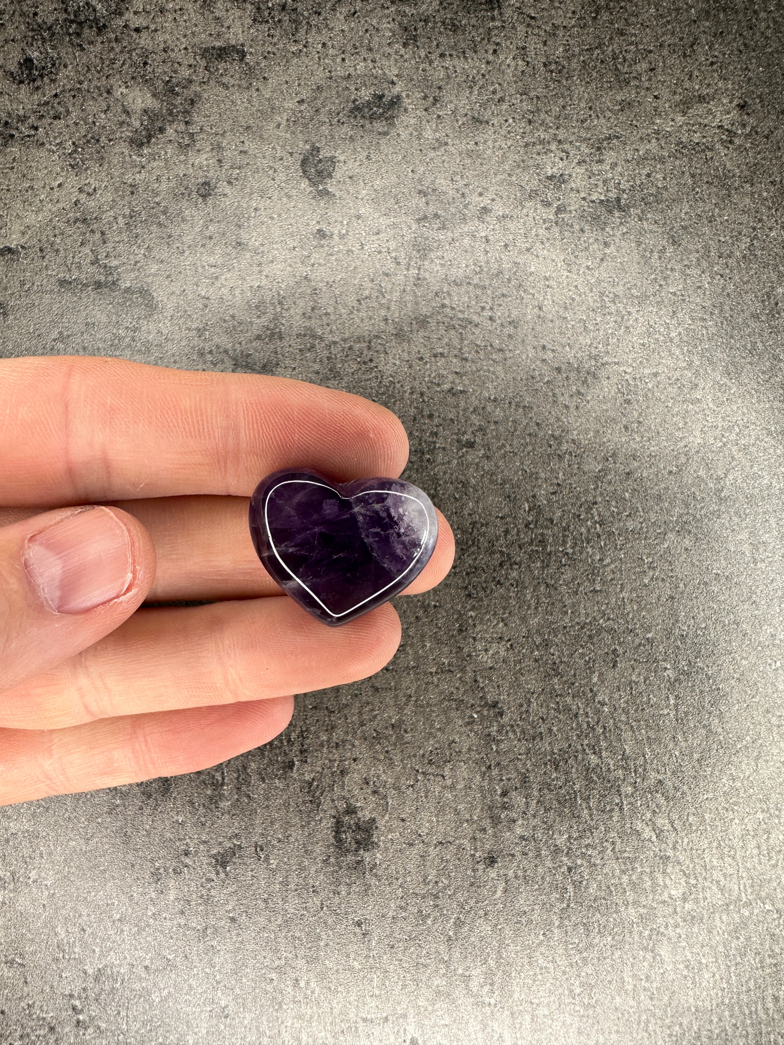 Amethyst - Mini heart