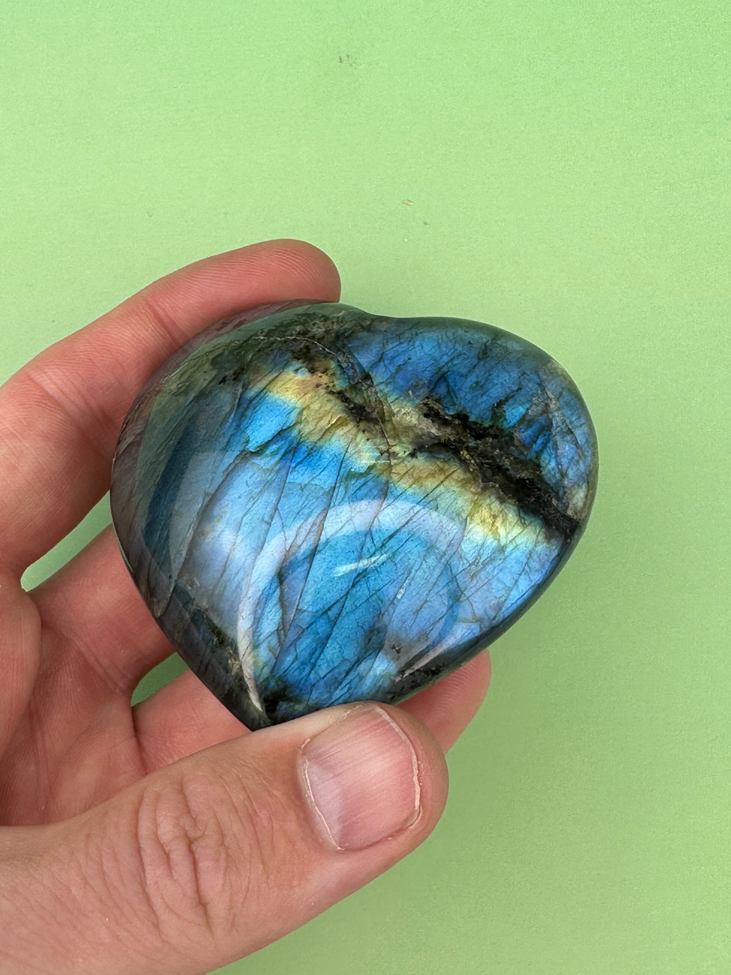 Labradorite - XL Heart