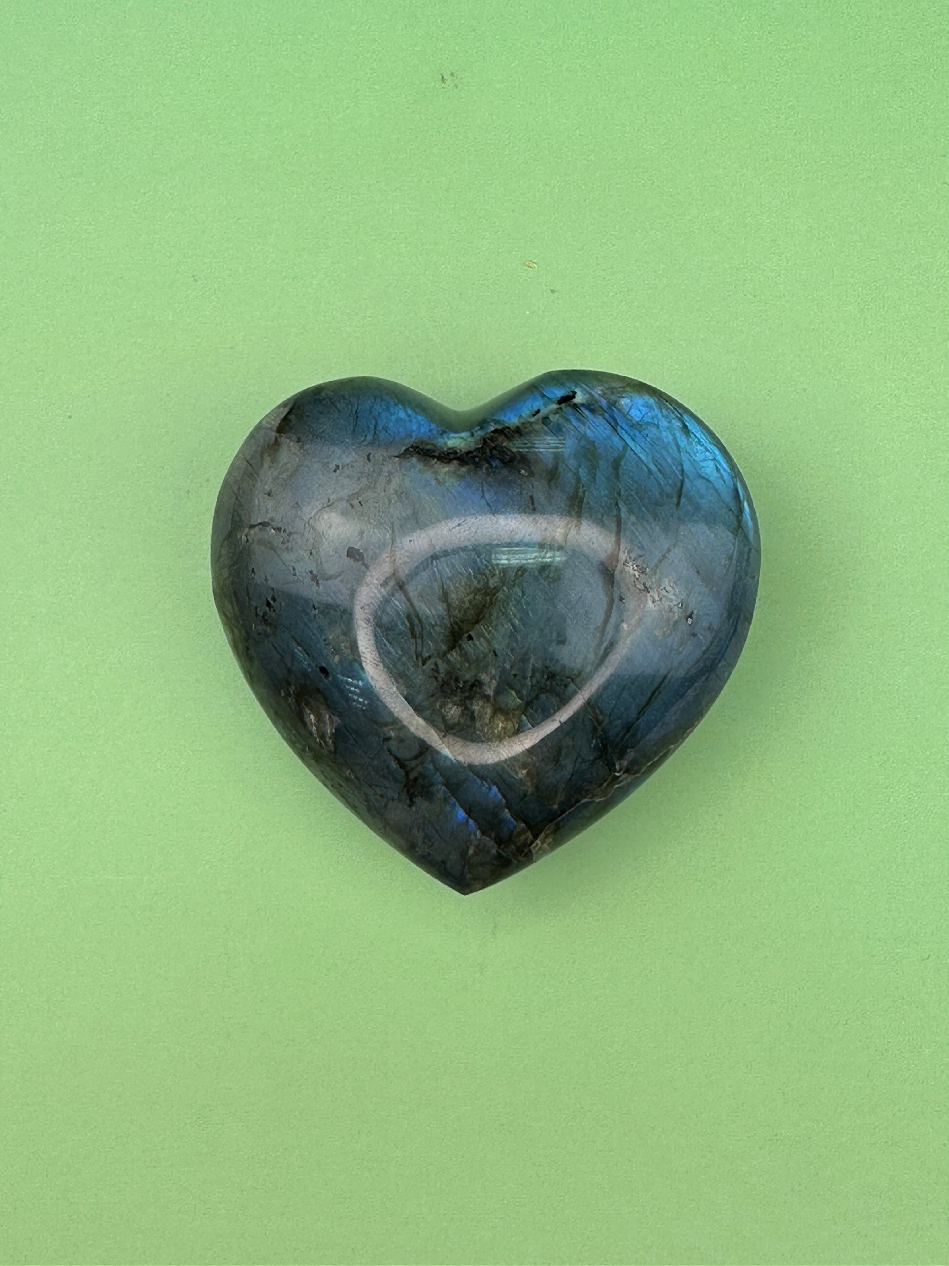 Labradorite - XL Heart