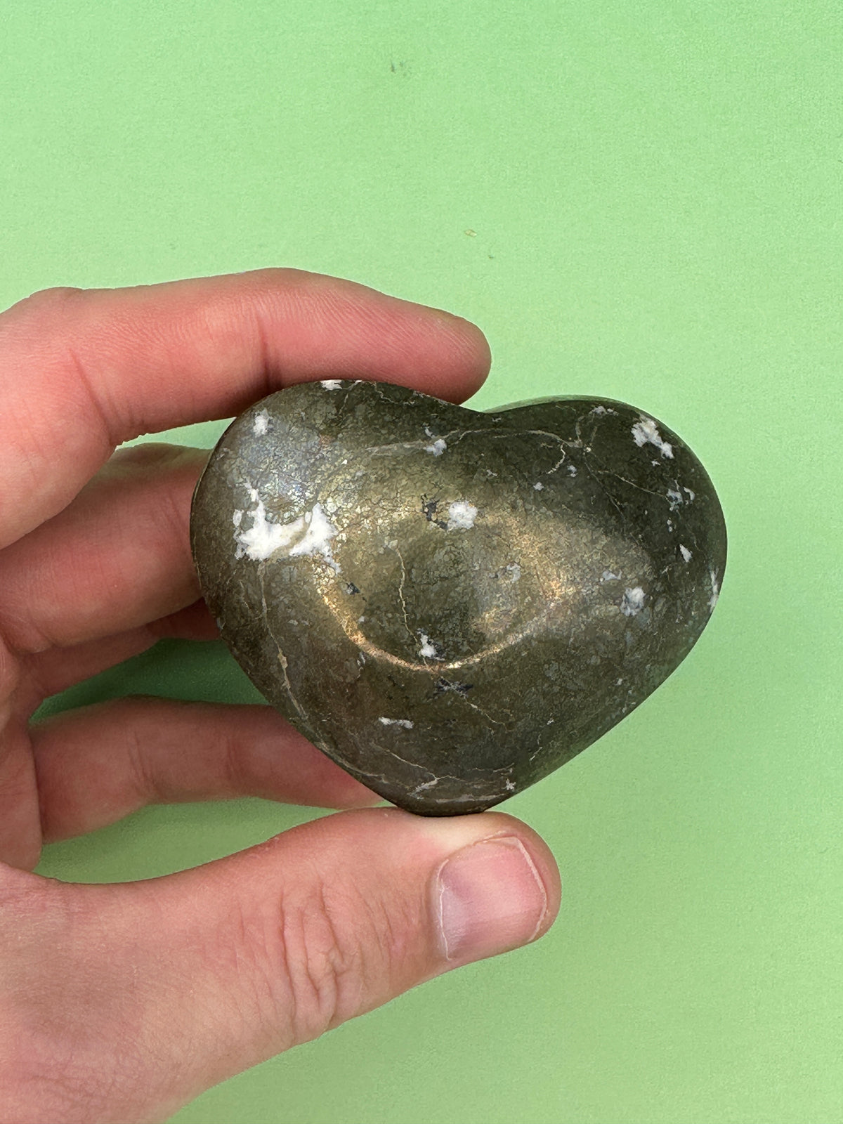 Chalcopyrite - Large heart