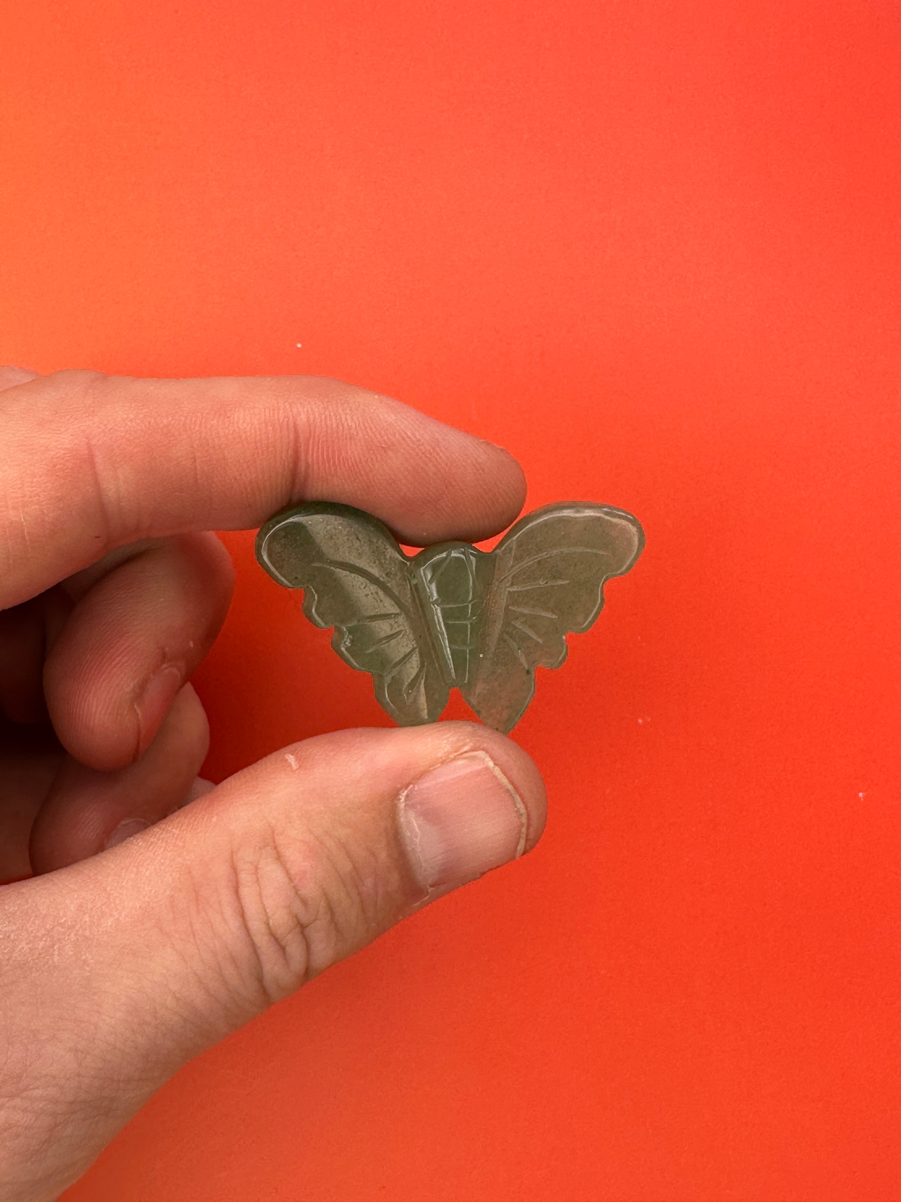 Green aventurine - Butterfly