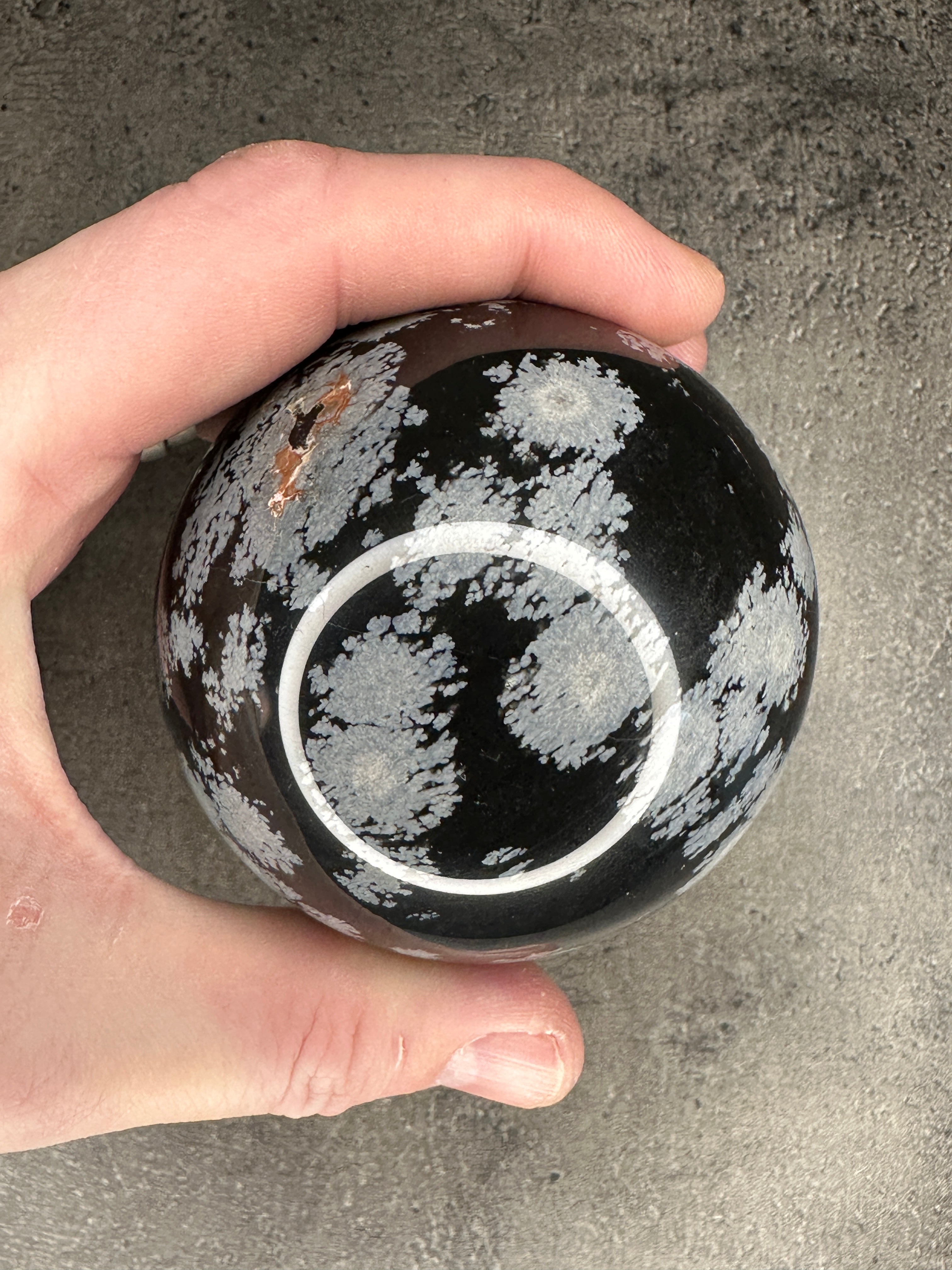 Snowflake obsidian - Large Sphere