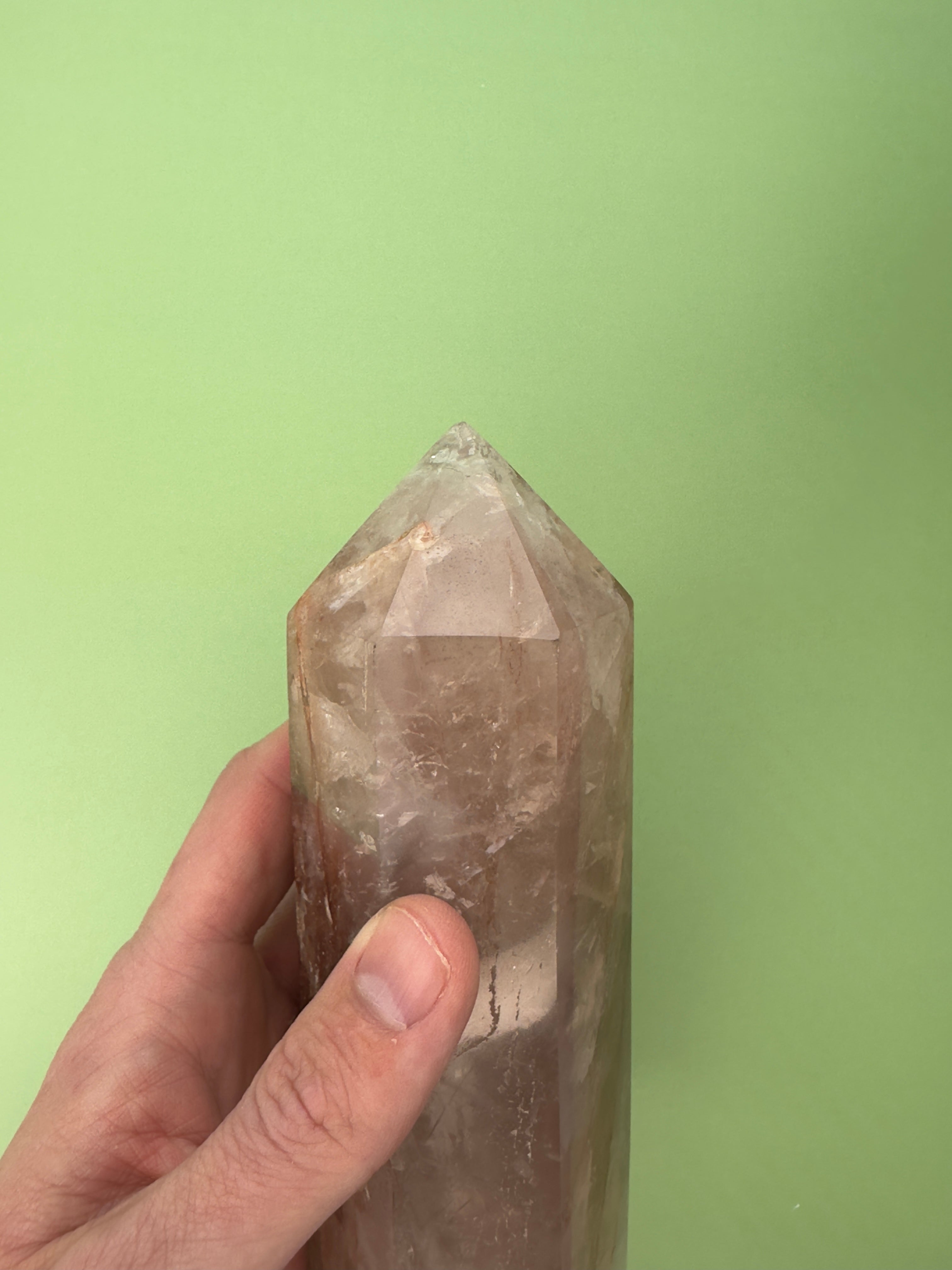 Red hematoid (Fire quartz) - XL Tower