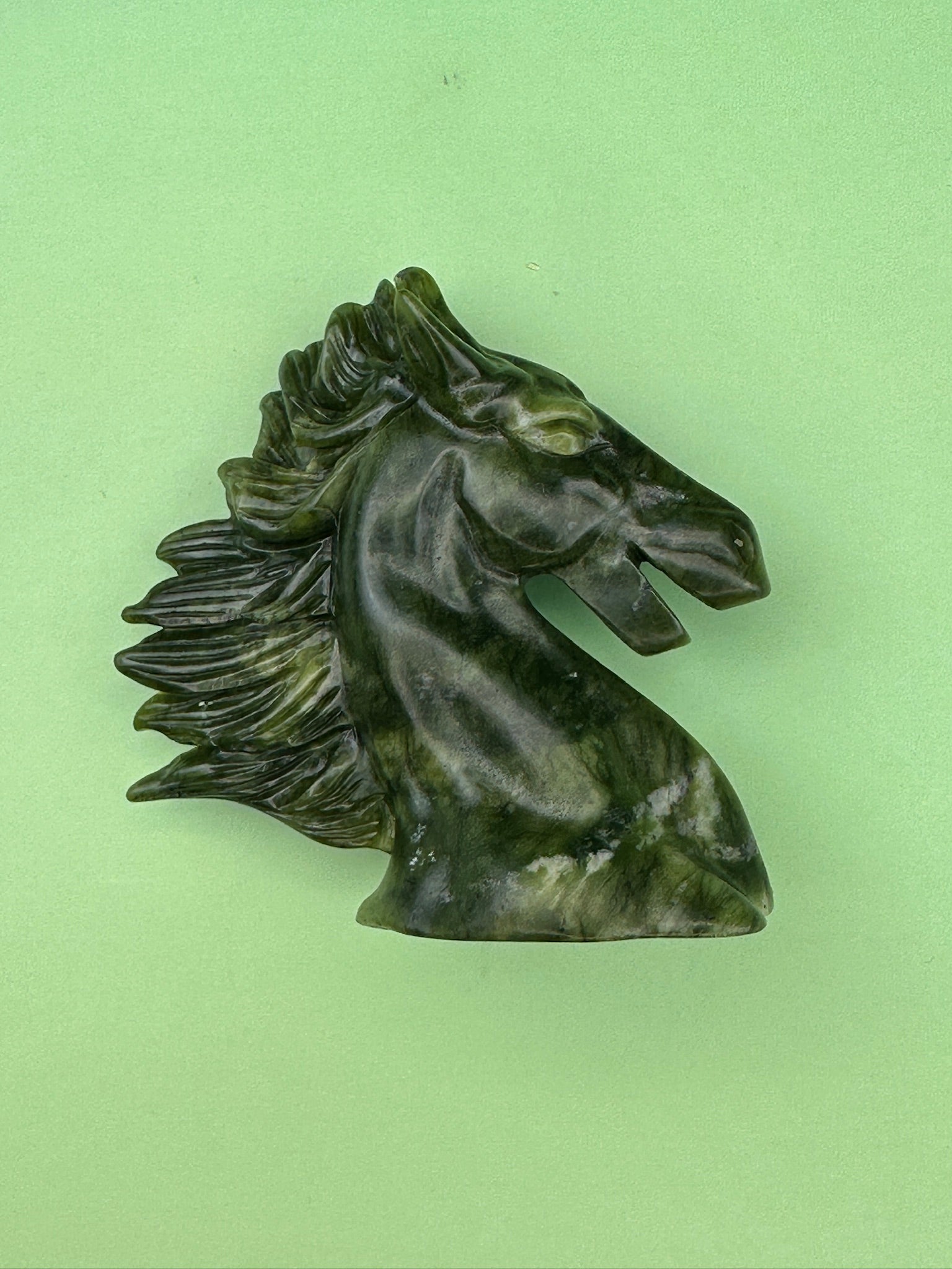 Jade - Horse head carving