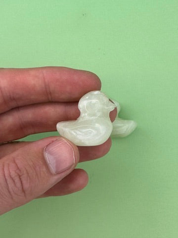 Jade - Pair of feng shui ducks