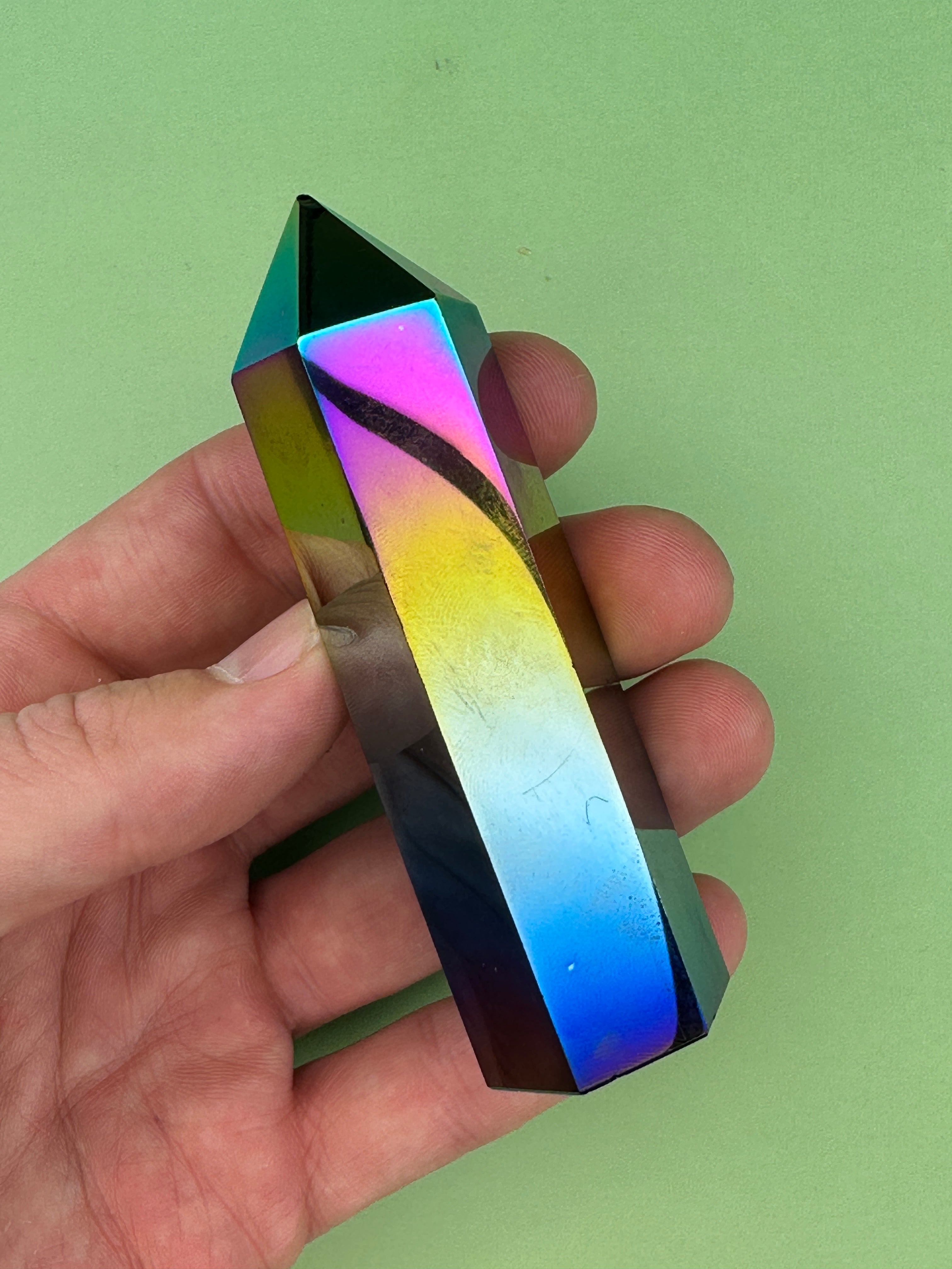 Titanium aura quartz - Tower