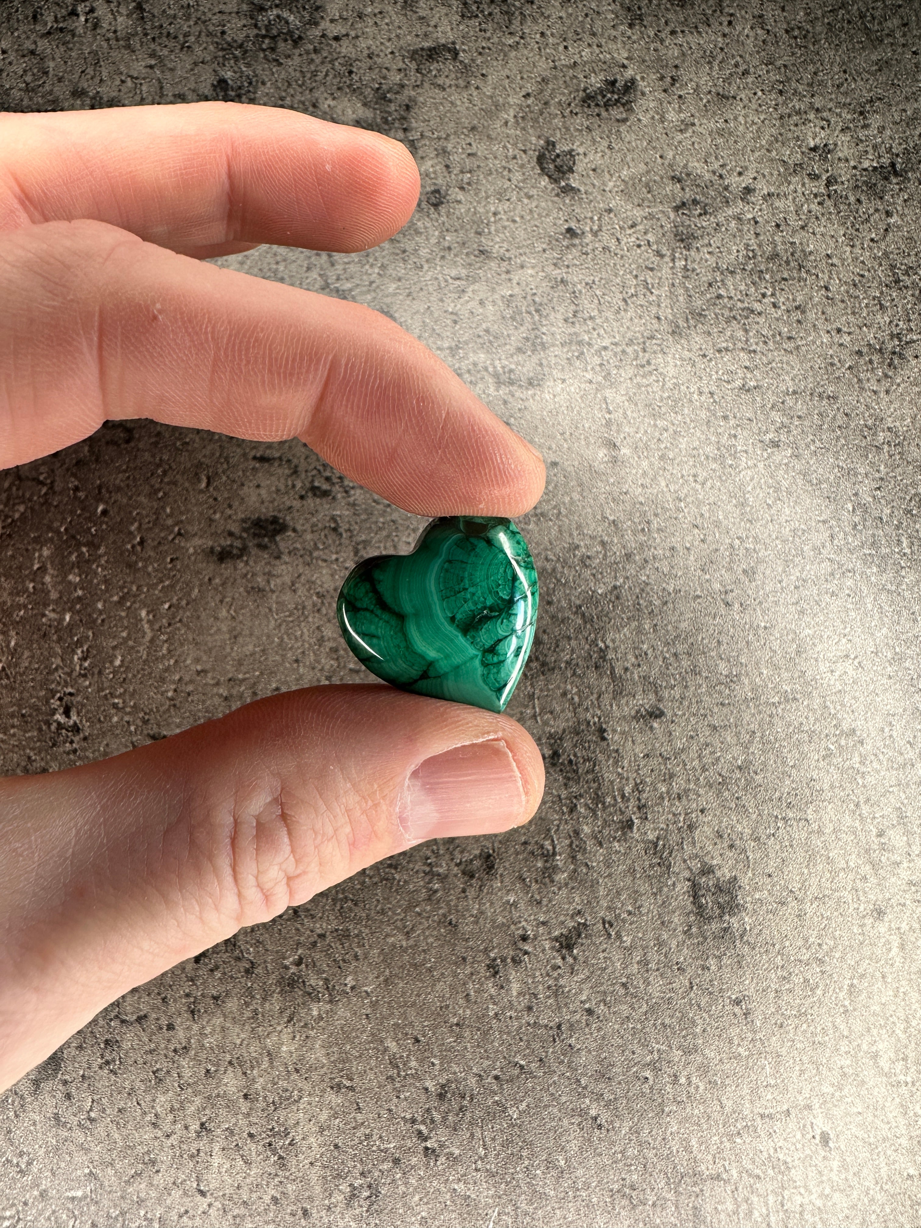 Malachite - Mini heart