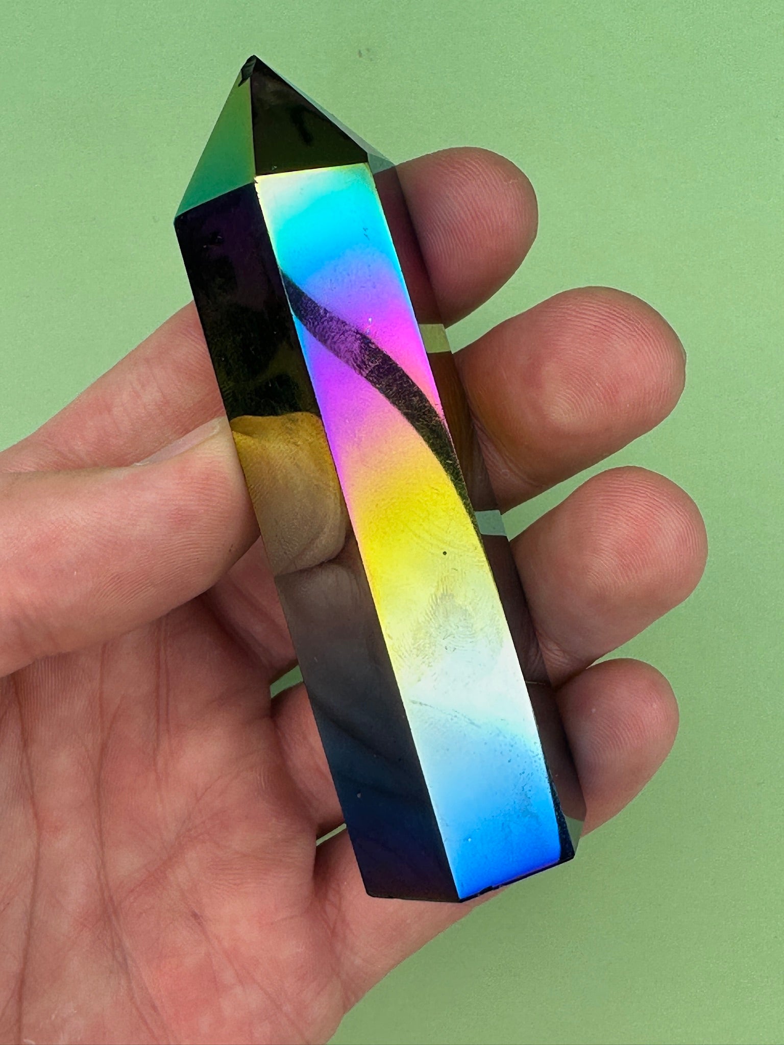 Titanium aura quartz - Tower