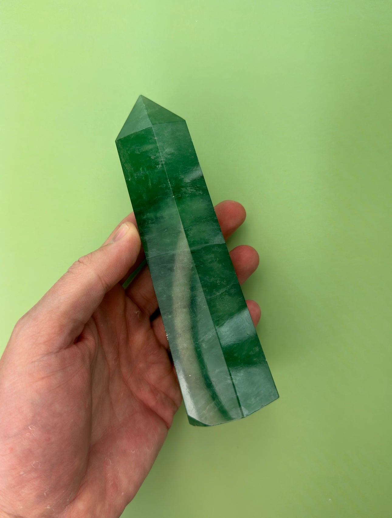Green fluorite - XL Tower
