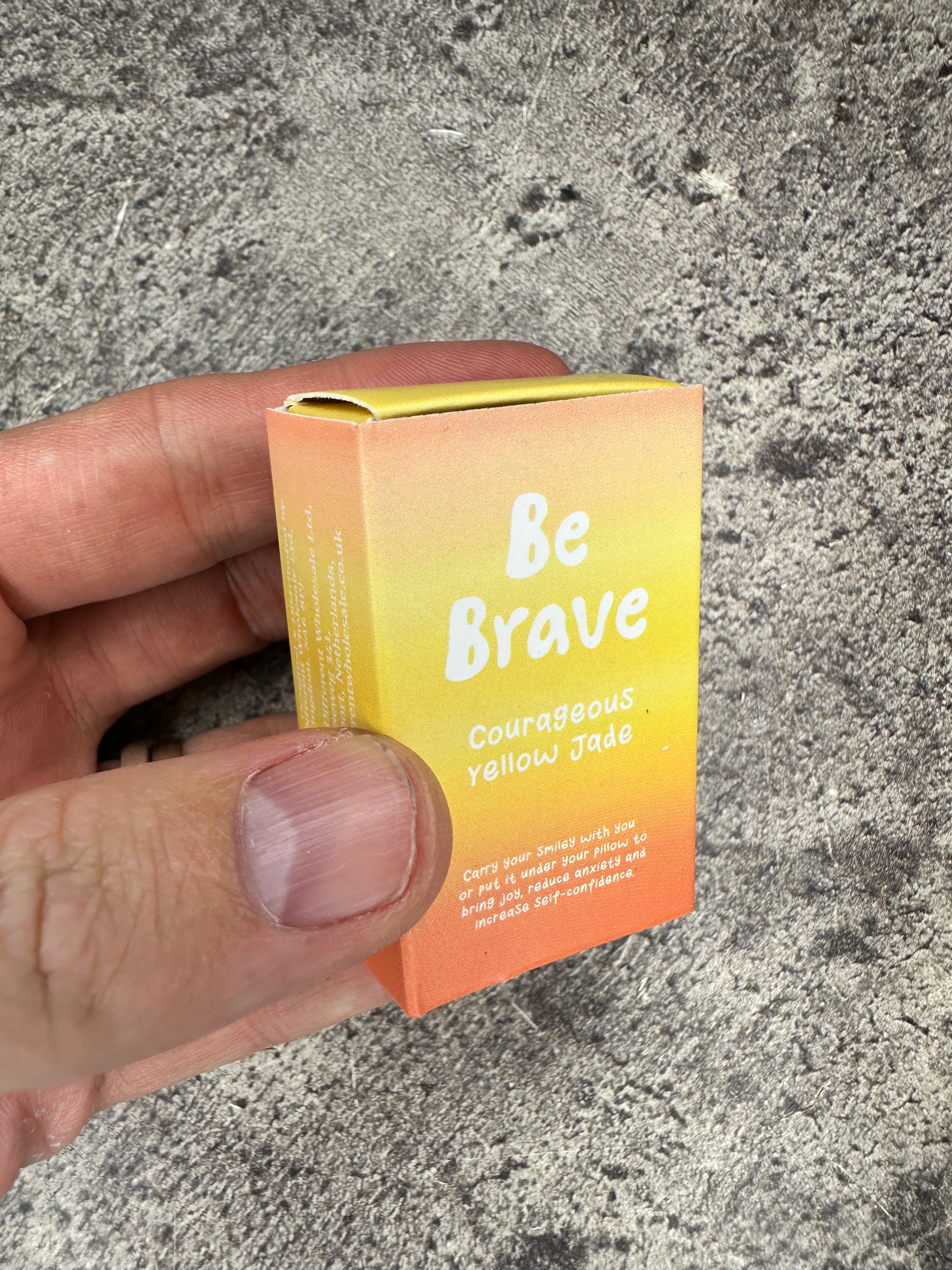 Yellow jade - Be Brave, Happy face
