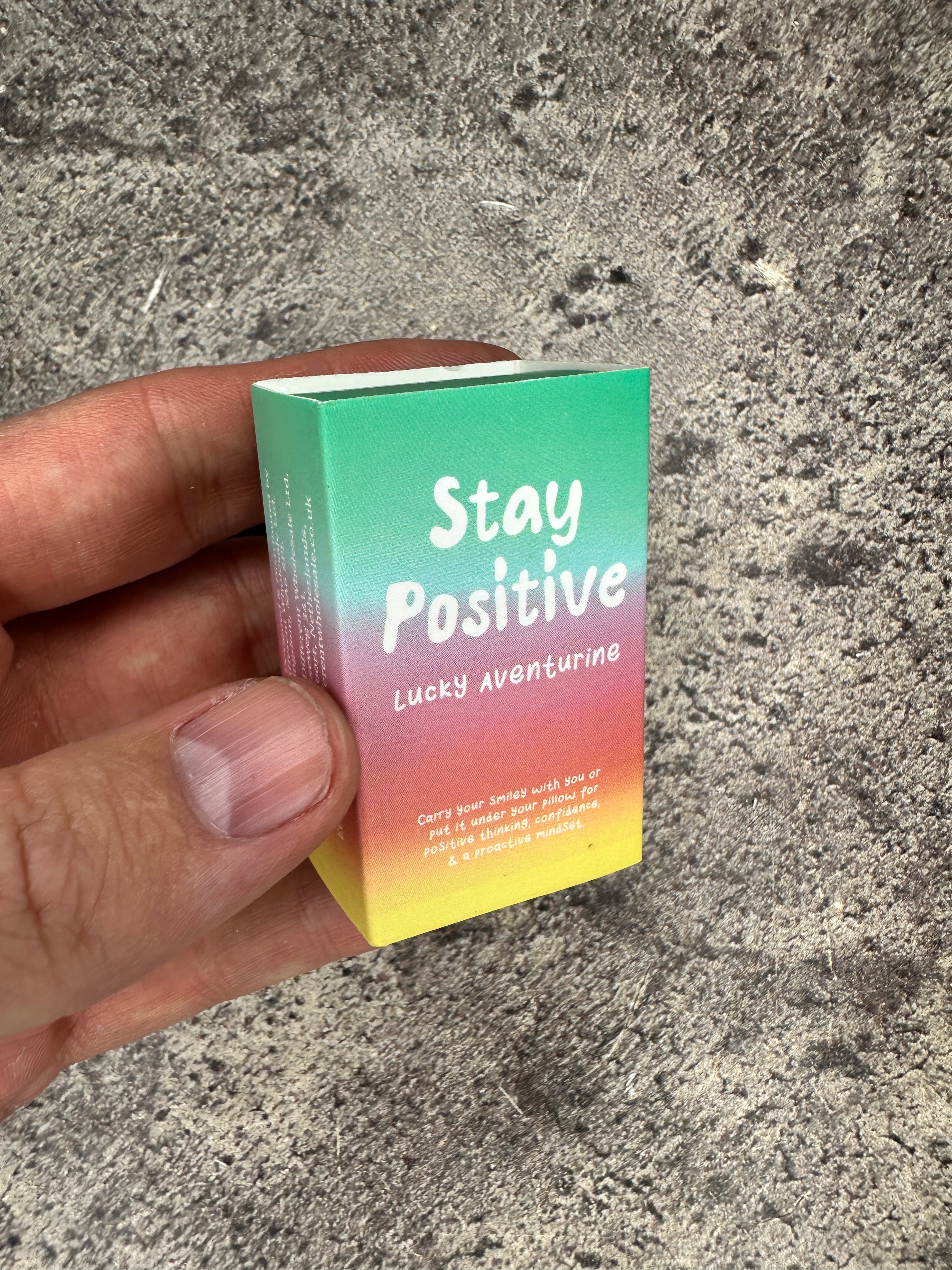 Green aventurine - Stay Positive, Happy face