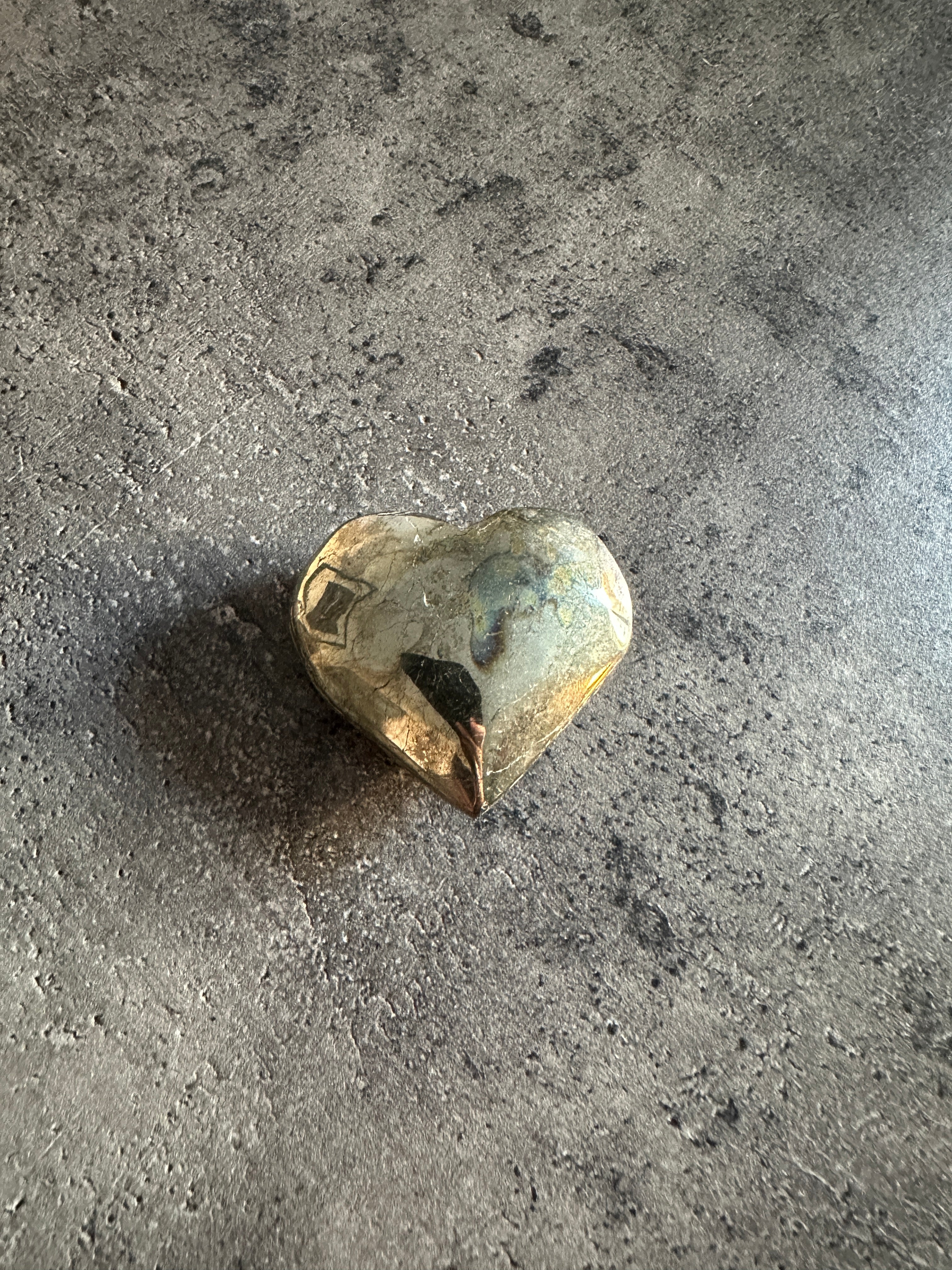 Pyrite - Large heart