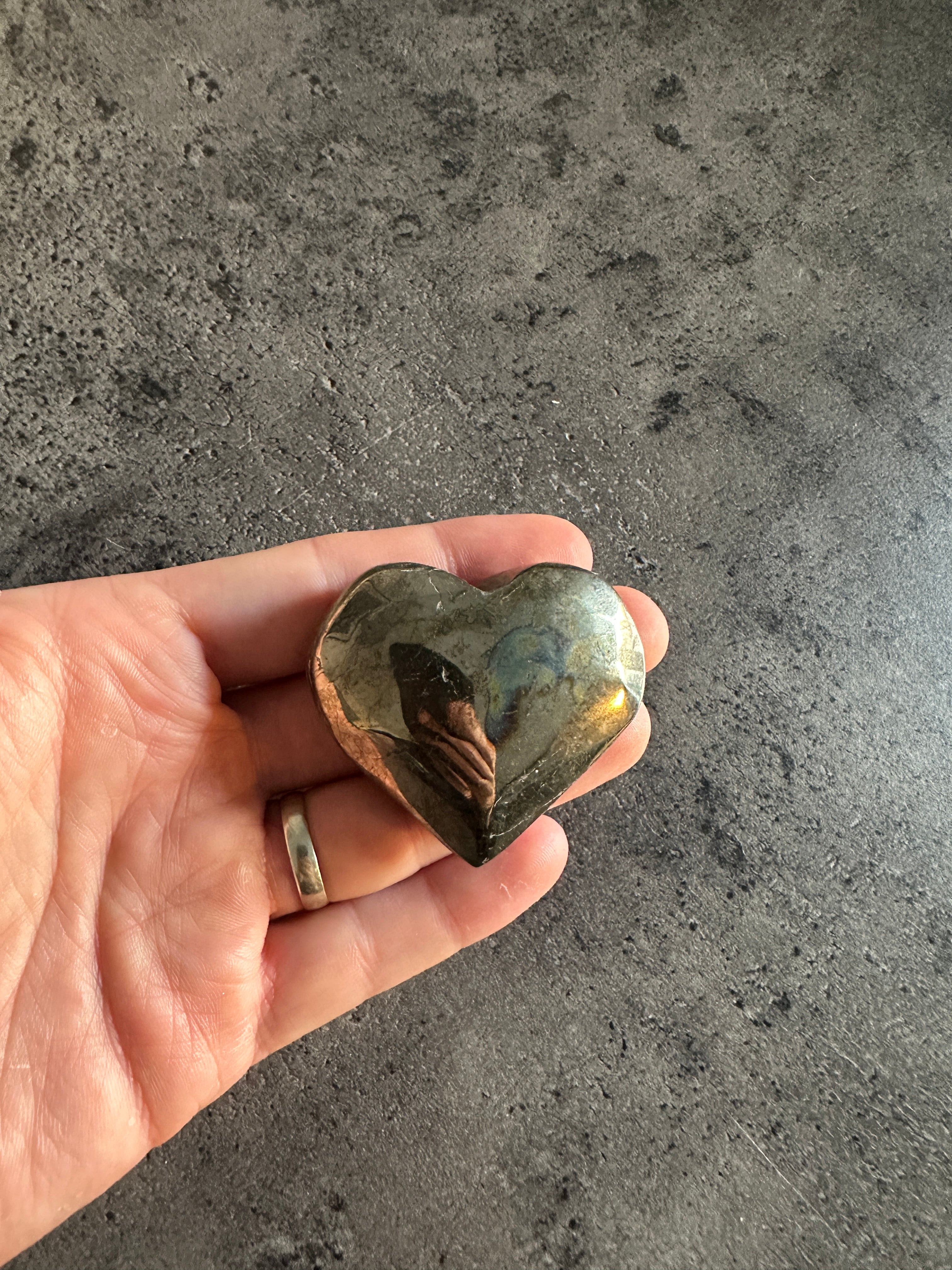 Pyrite - Large heart