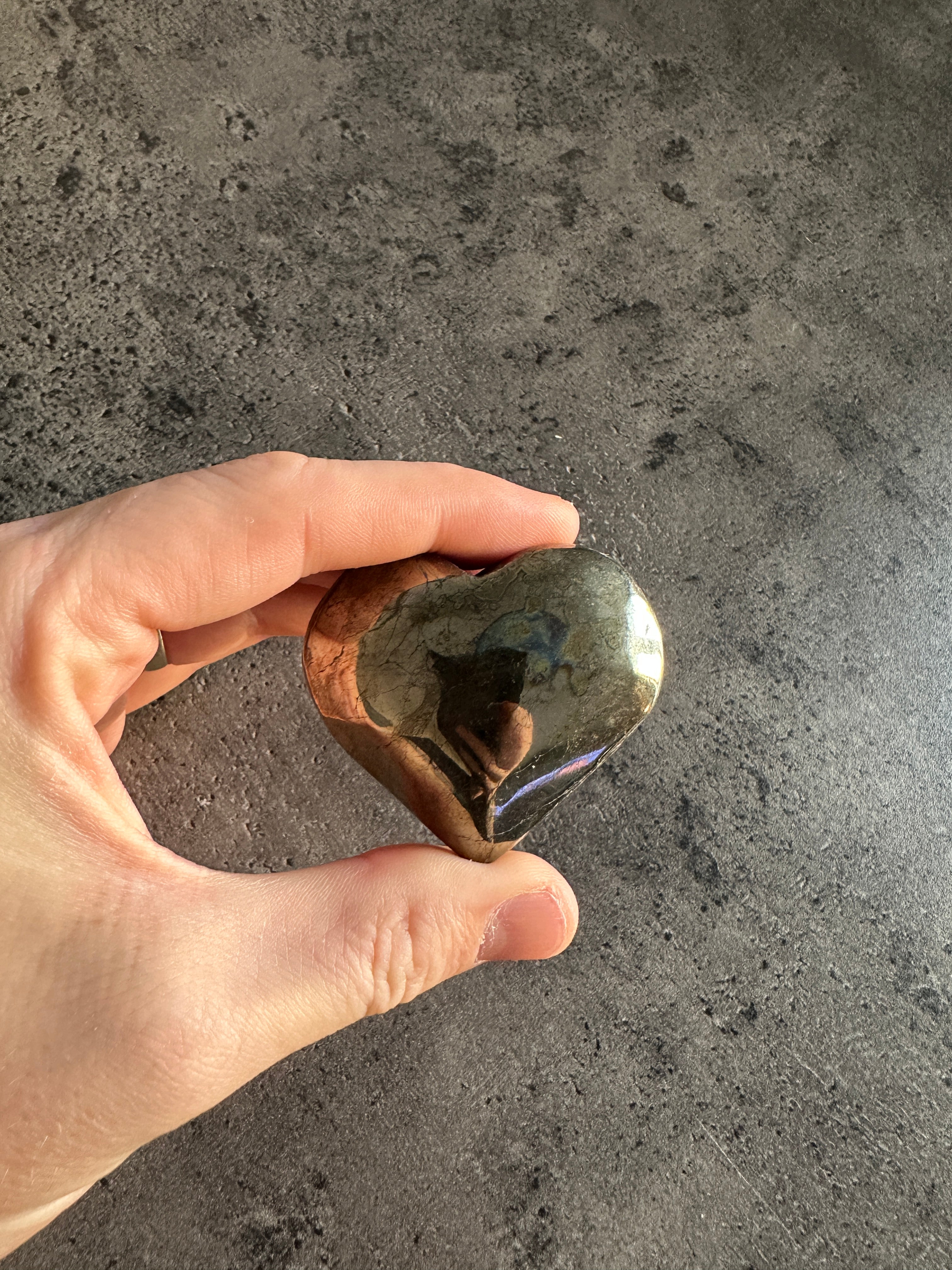 Pyrite - Large heart