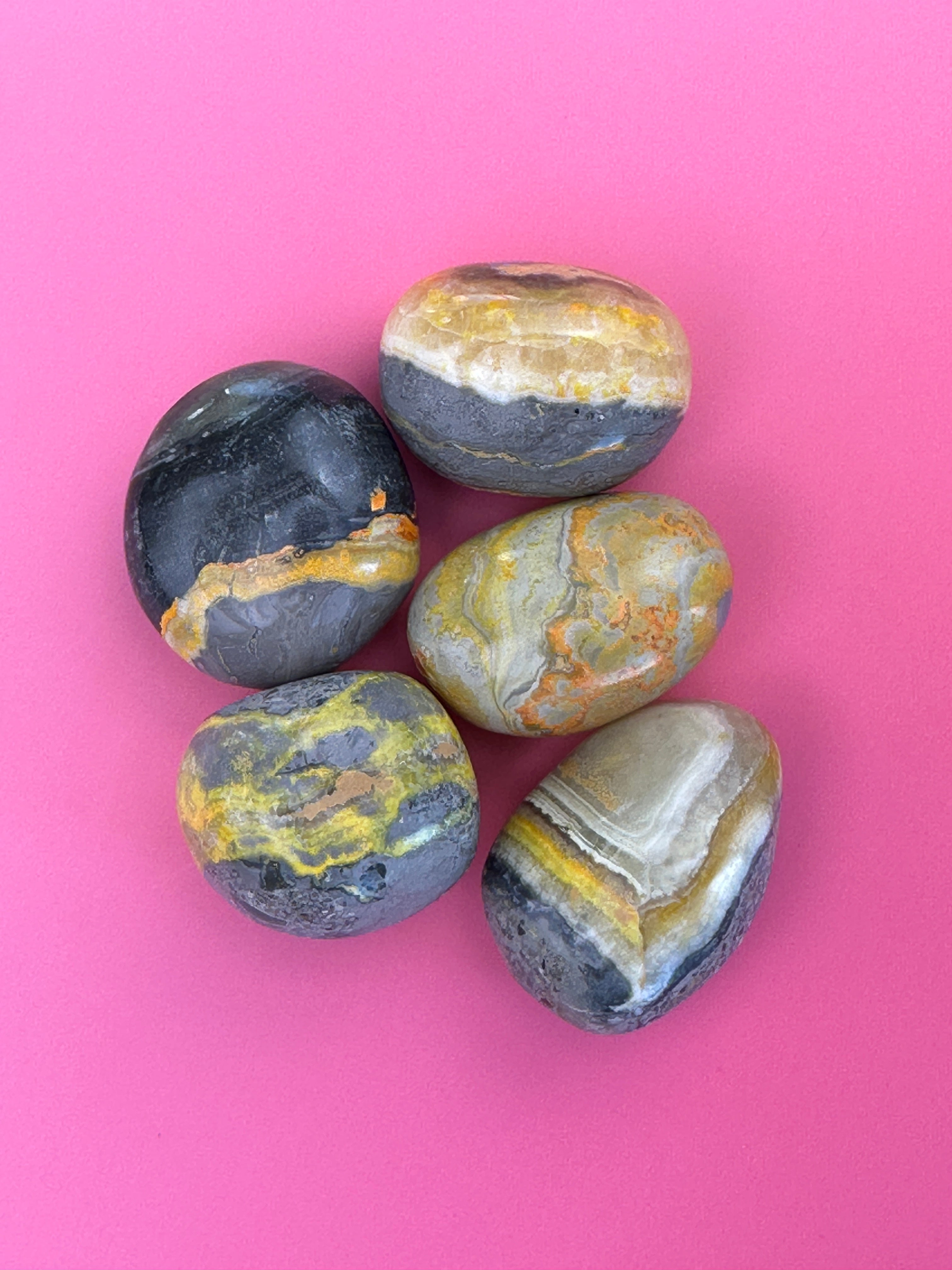 Bumblebee jasper - Tumblestone