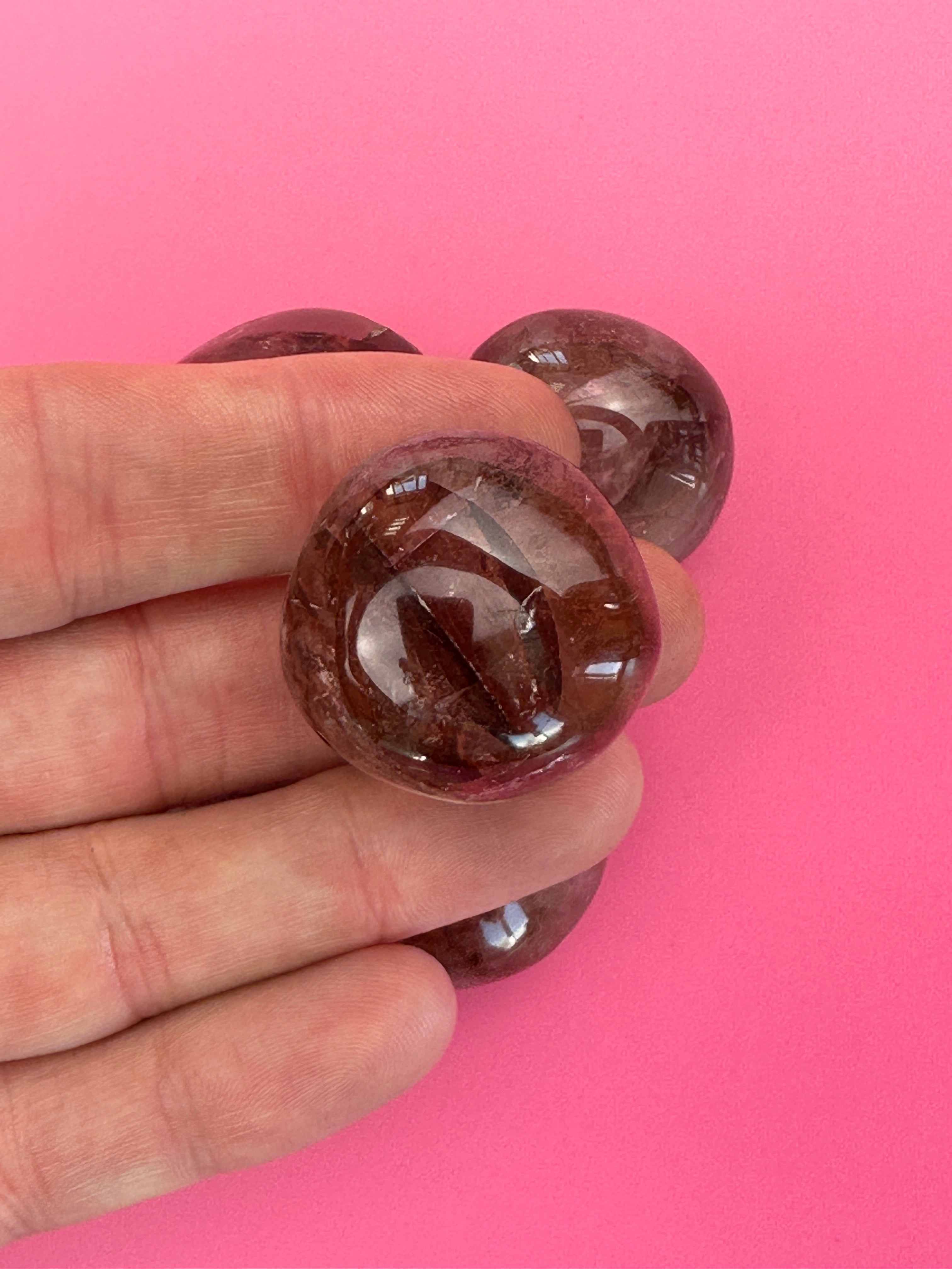 Red hematoid (Fire quartz) - Tumblestone