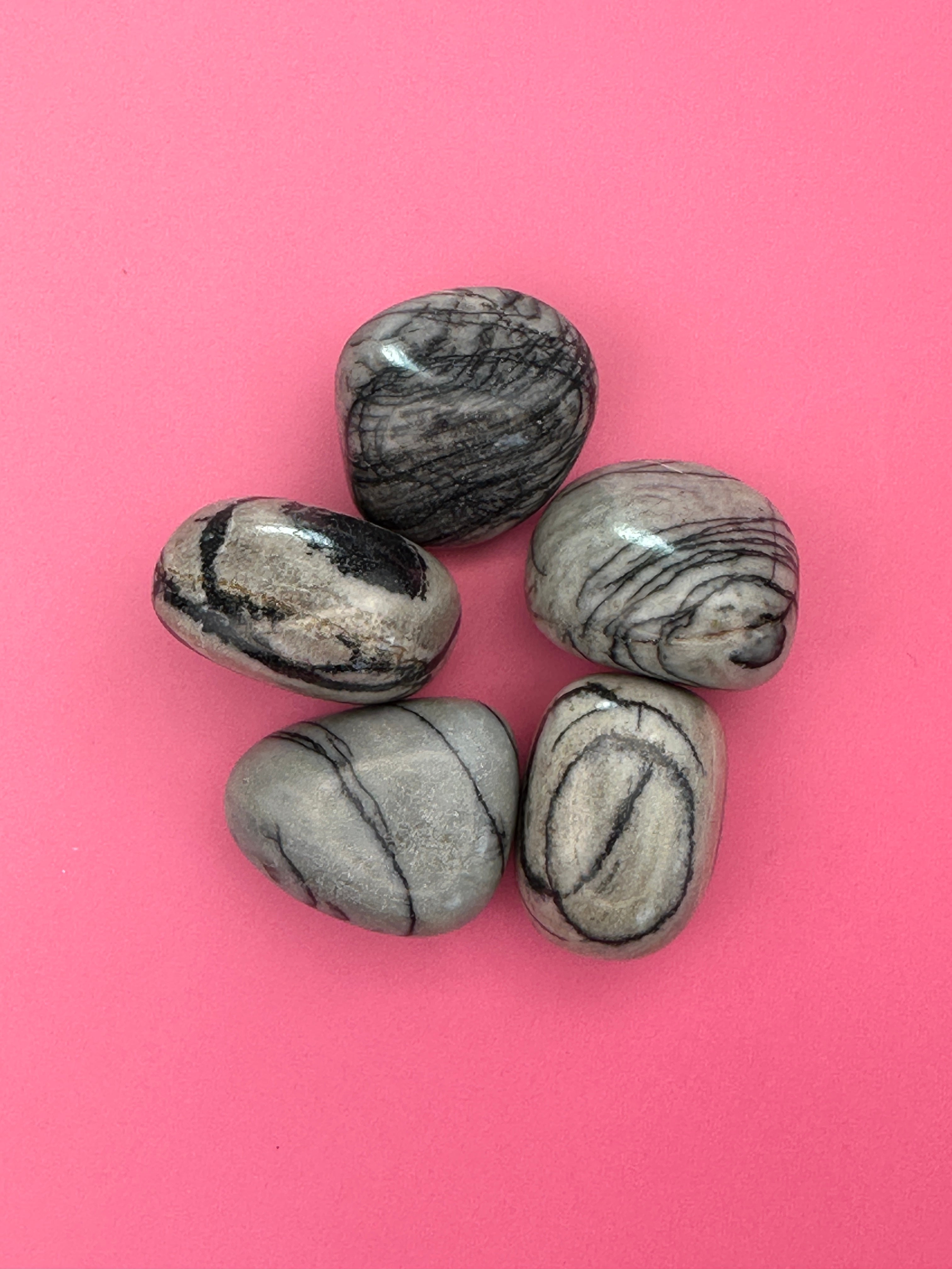 Spiderweb jasper - Tumblestone