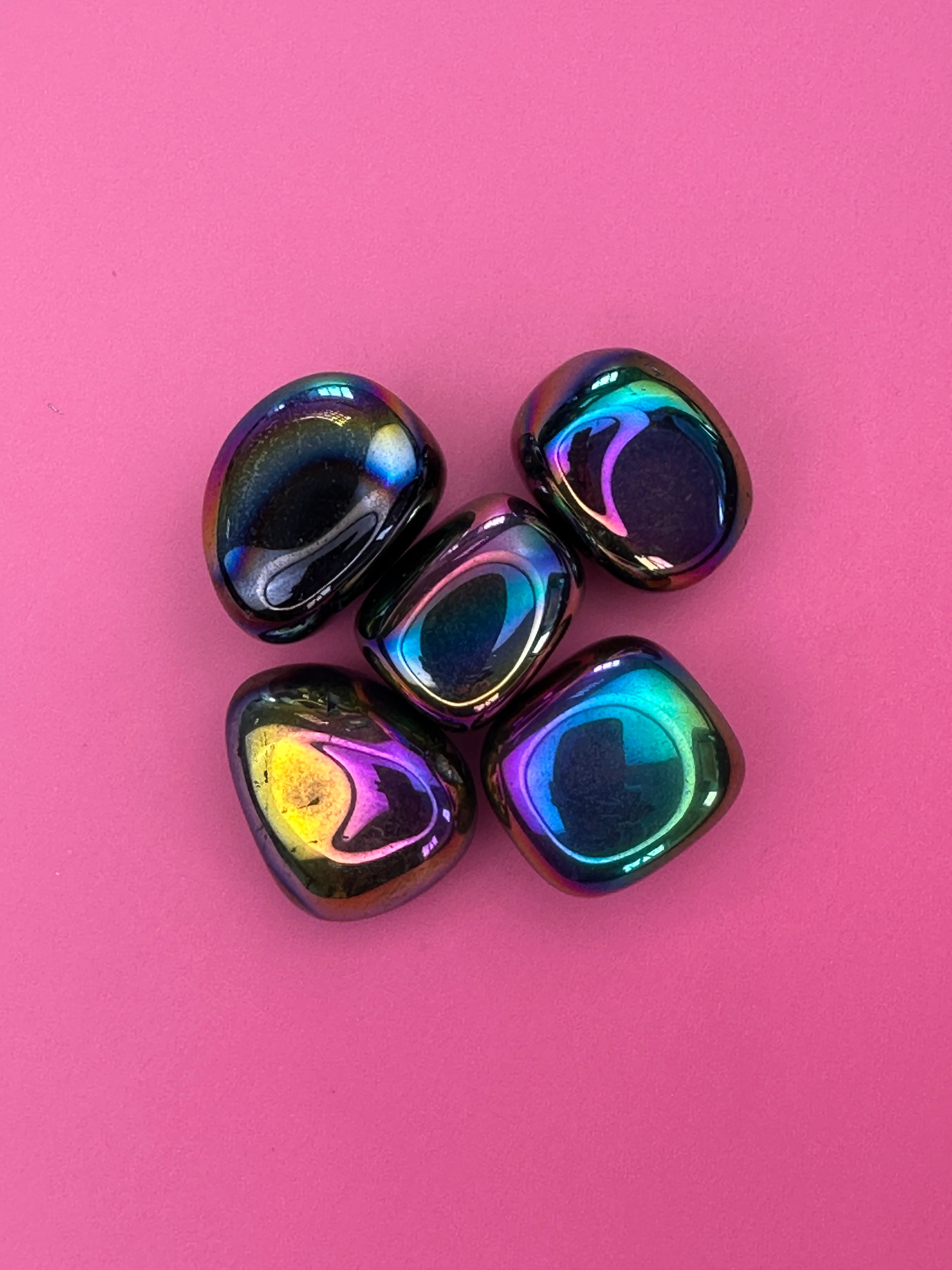 Titanium aura quartz - Tumblestone