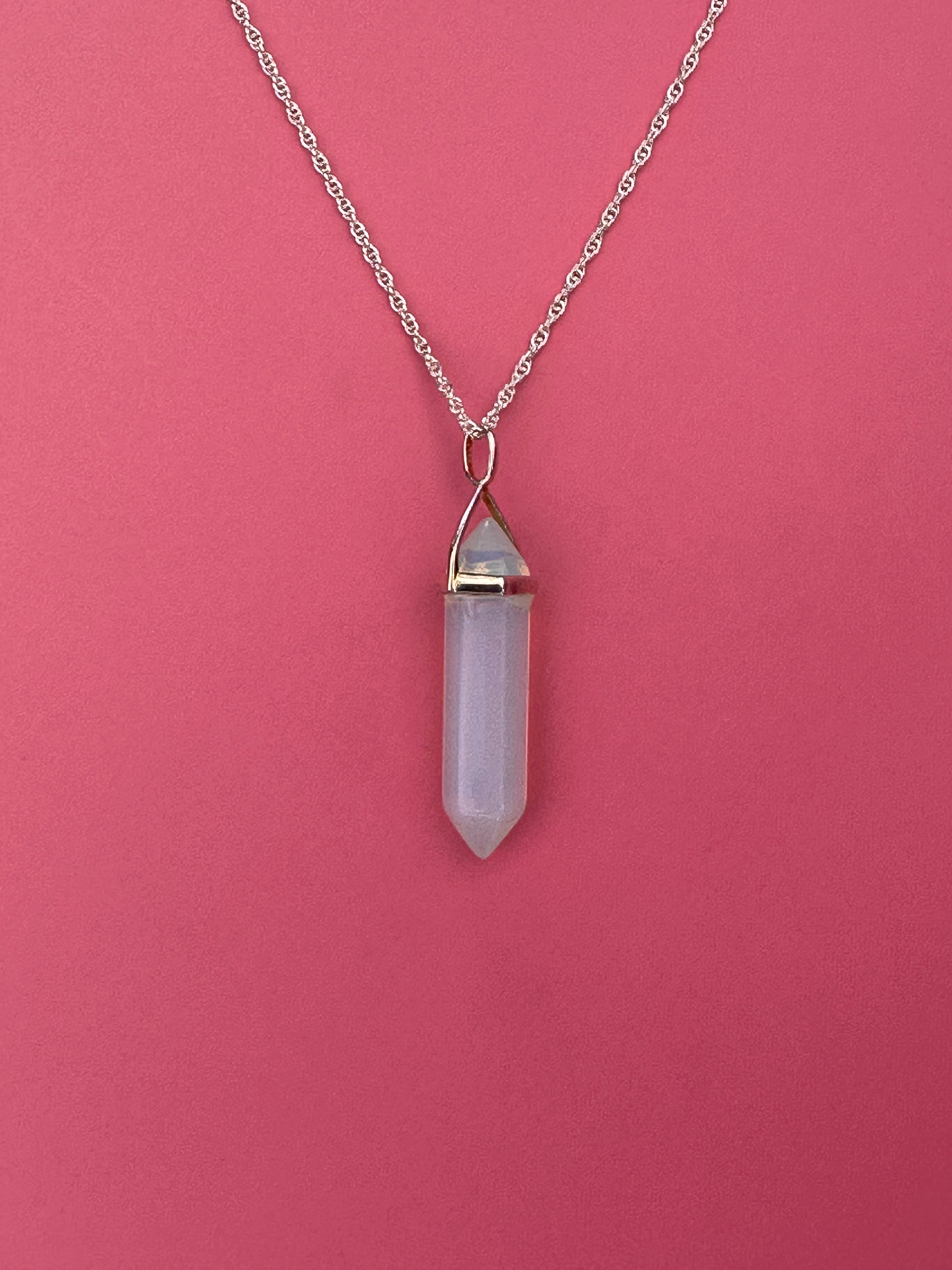 Confidence pendant - Opalite (sterling silver)