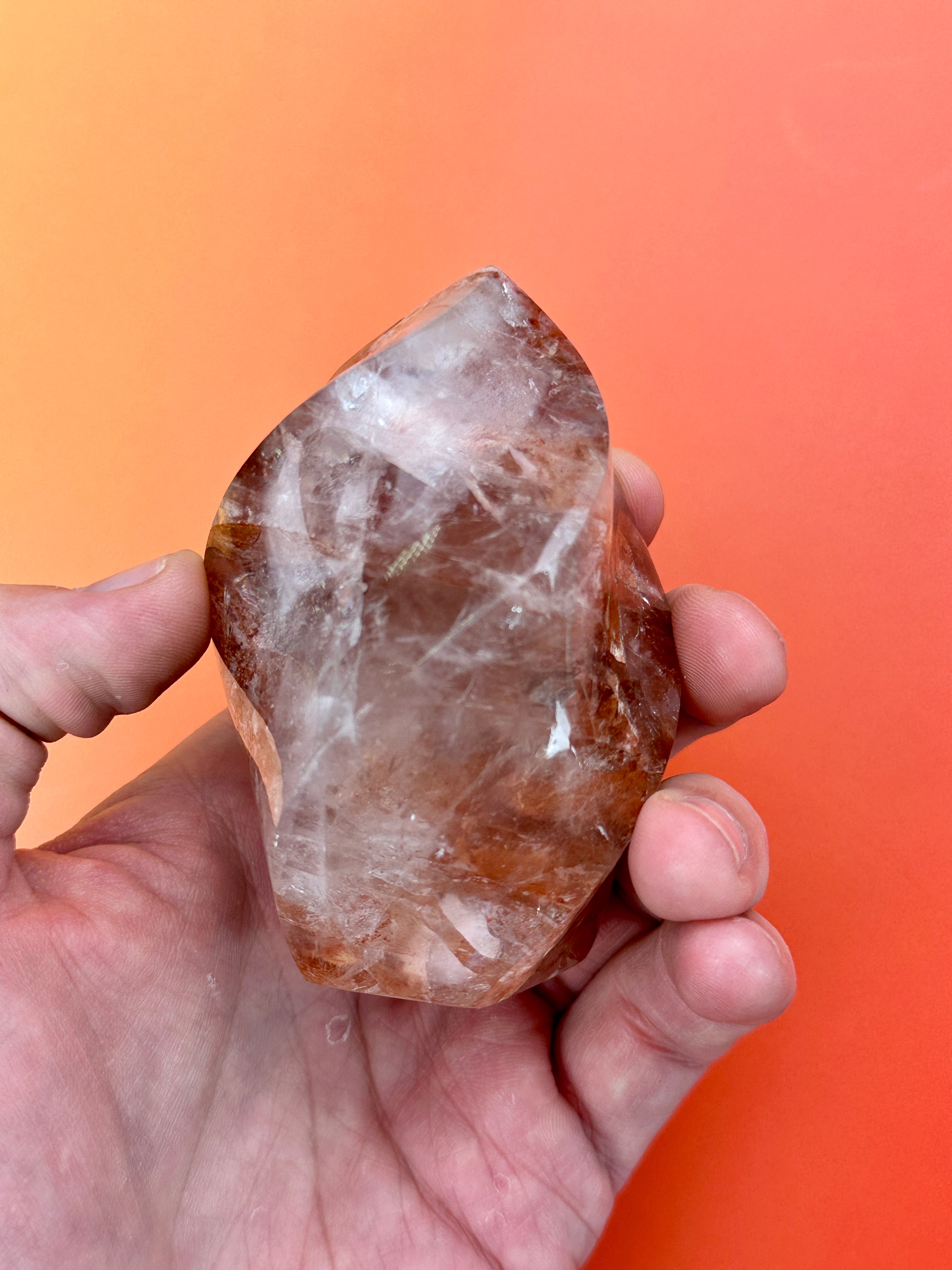 Red hematoid (Fire quartz) - Flame
