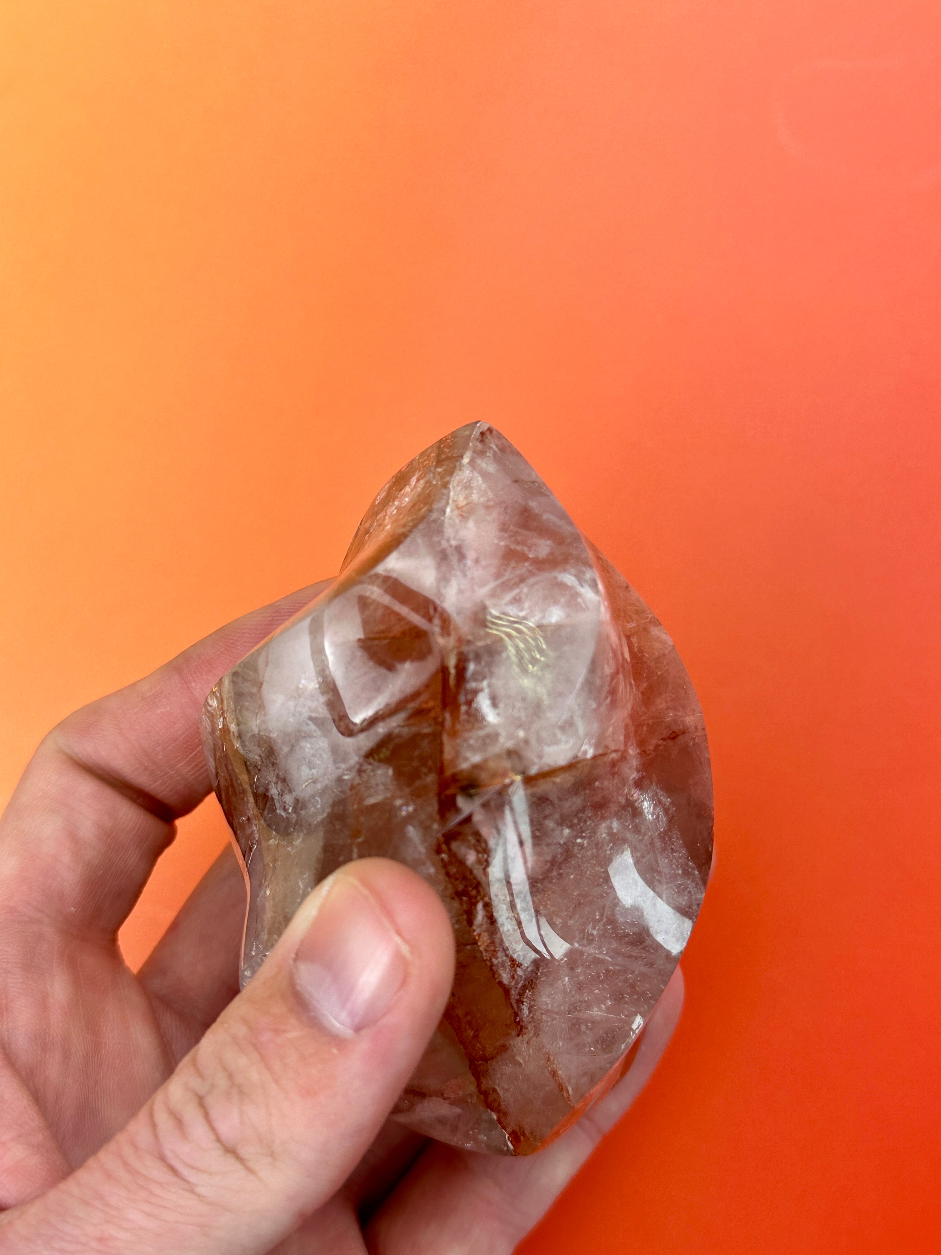 Red hematoid (Fire quartz) - Flame