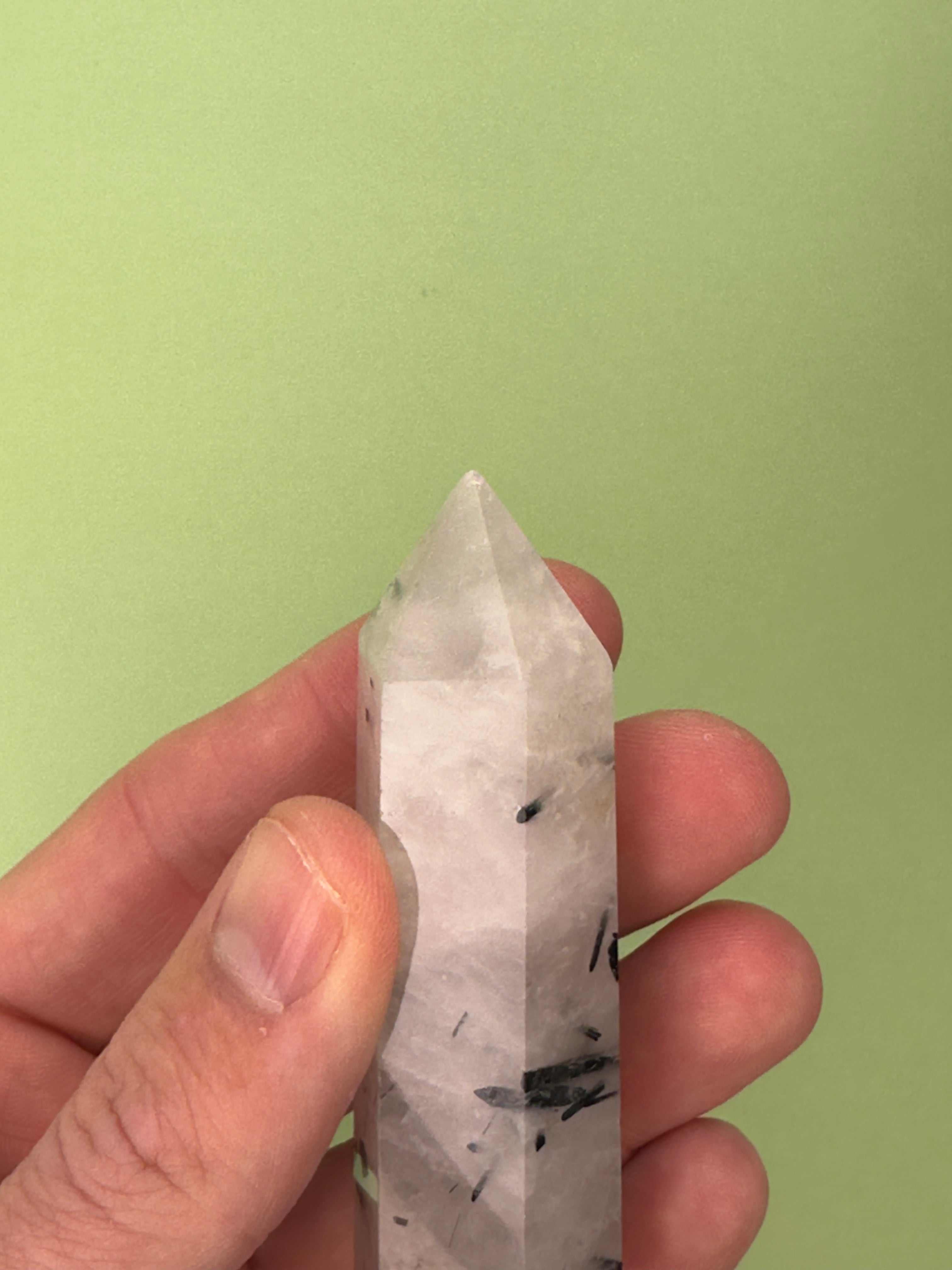Tourmaline in quartz - Tower