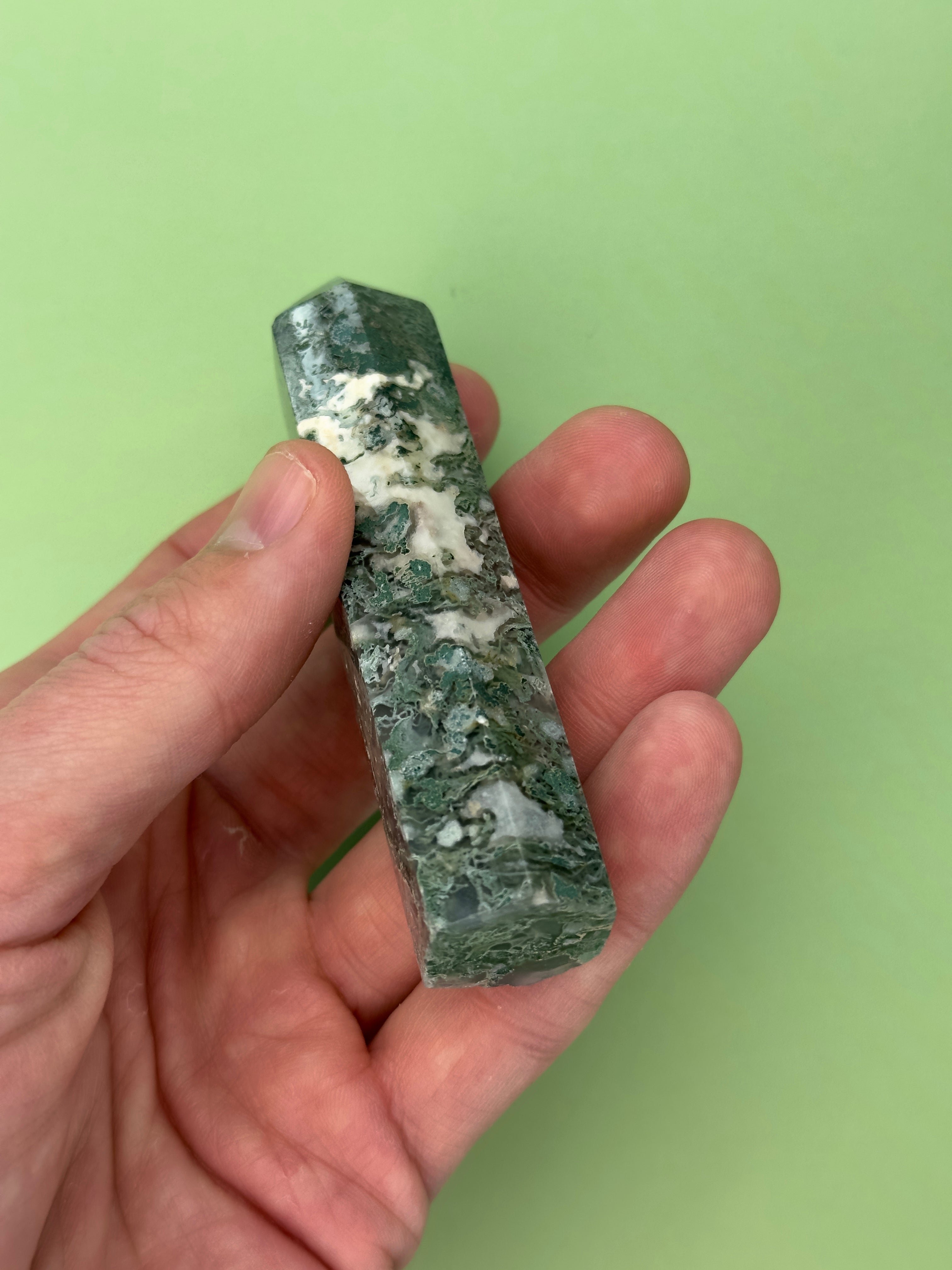Moss agate - Tower