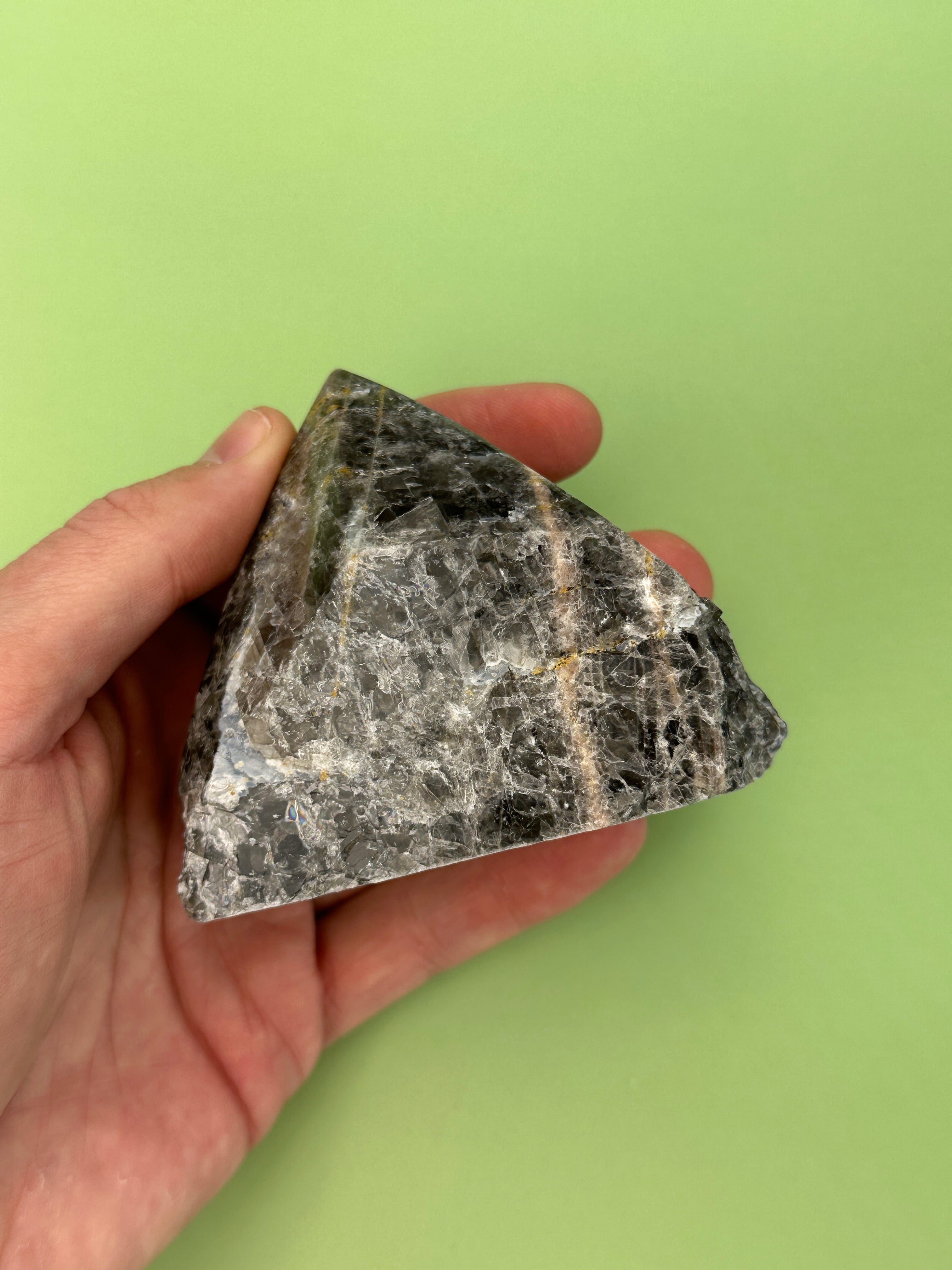 Black moonstone - Rough cut point