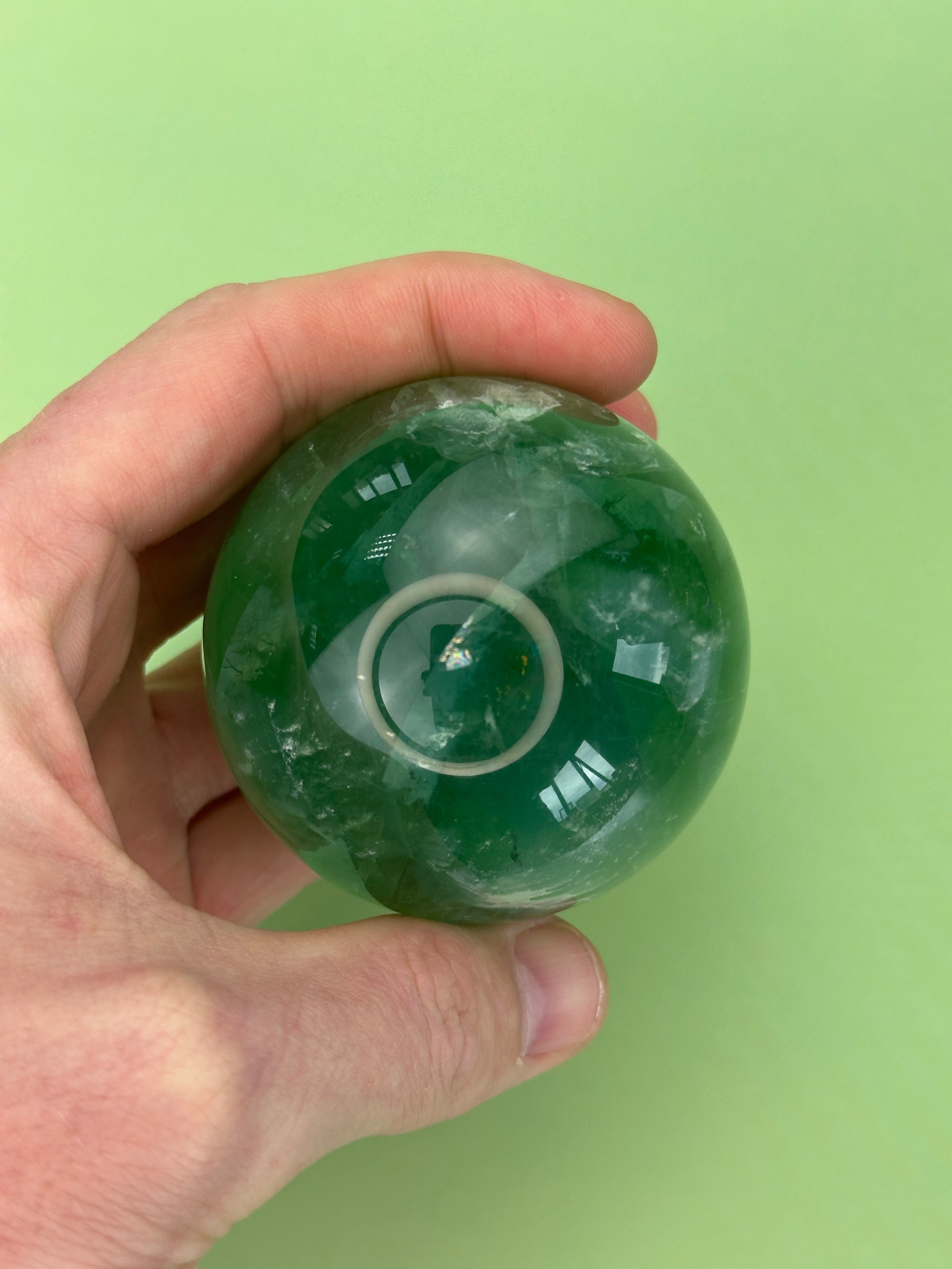 Green fluorite - XL Sphere