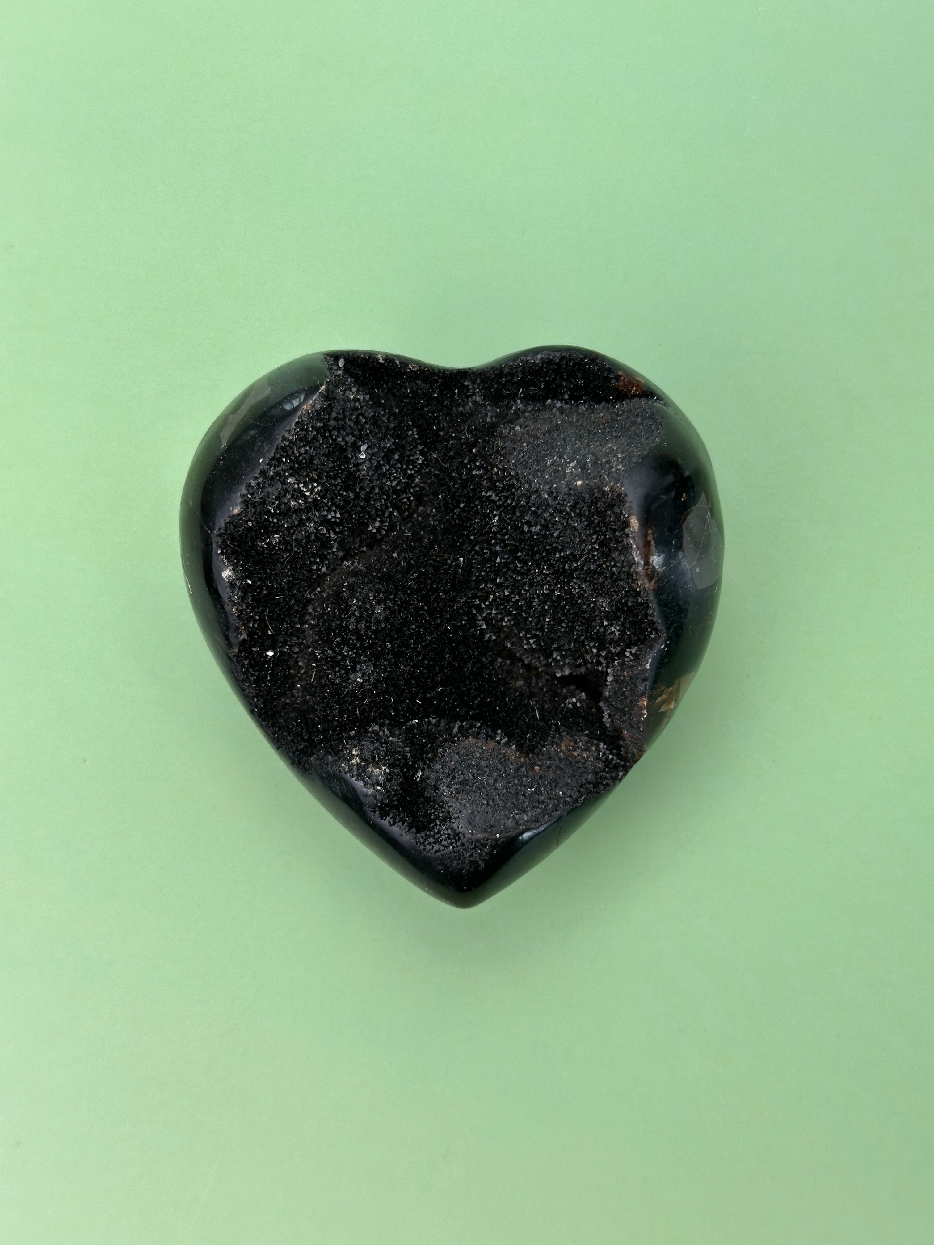 Septarian - Druzy heart
