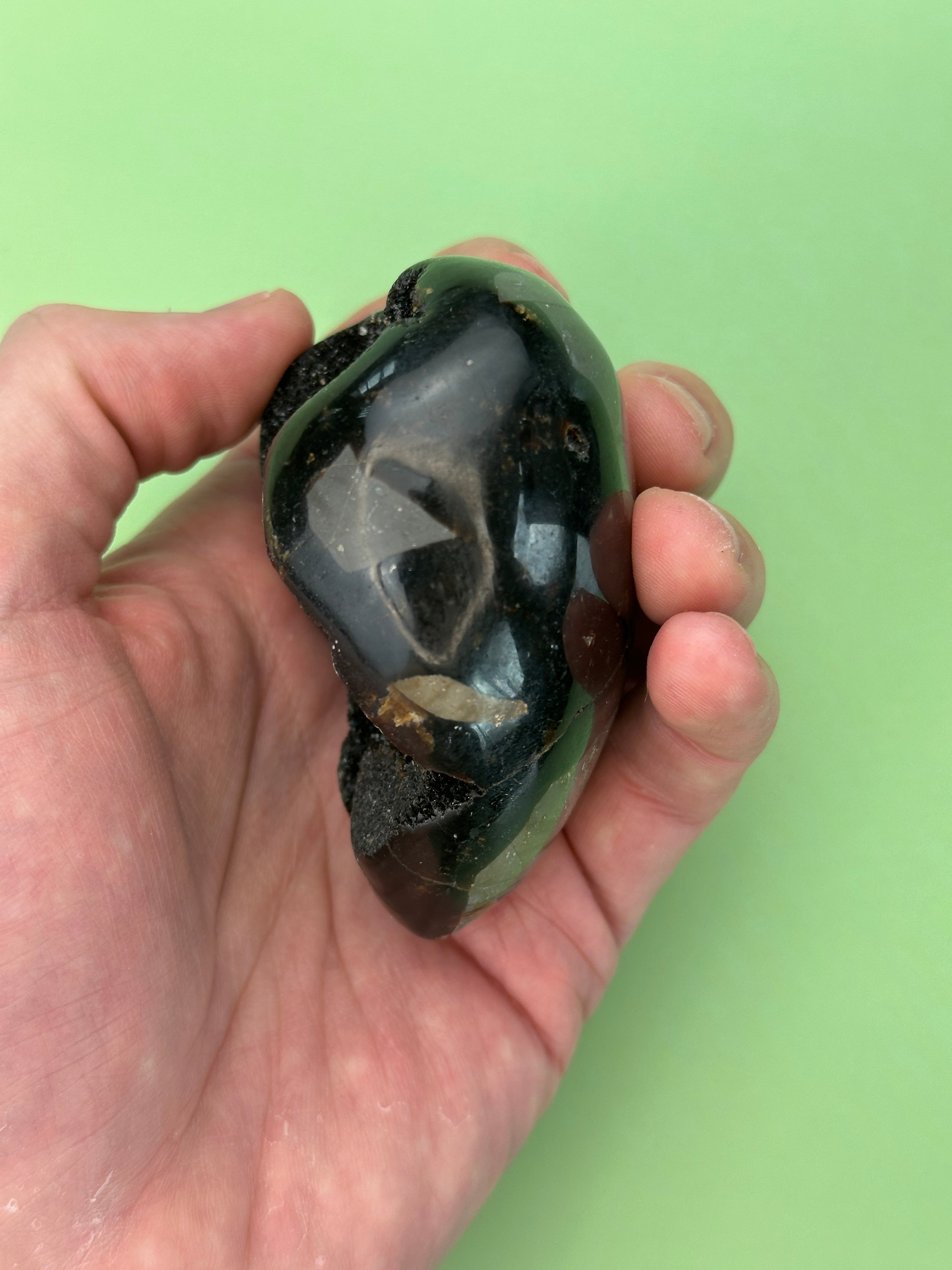 Septarian - Druzy heart
