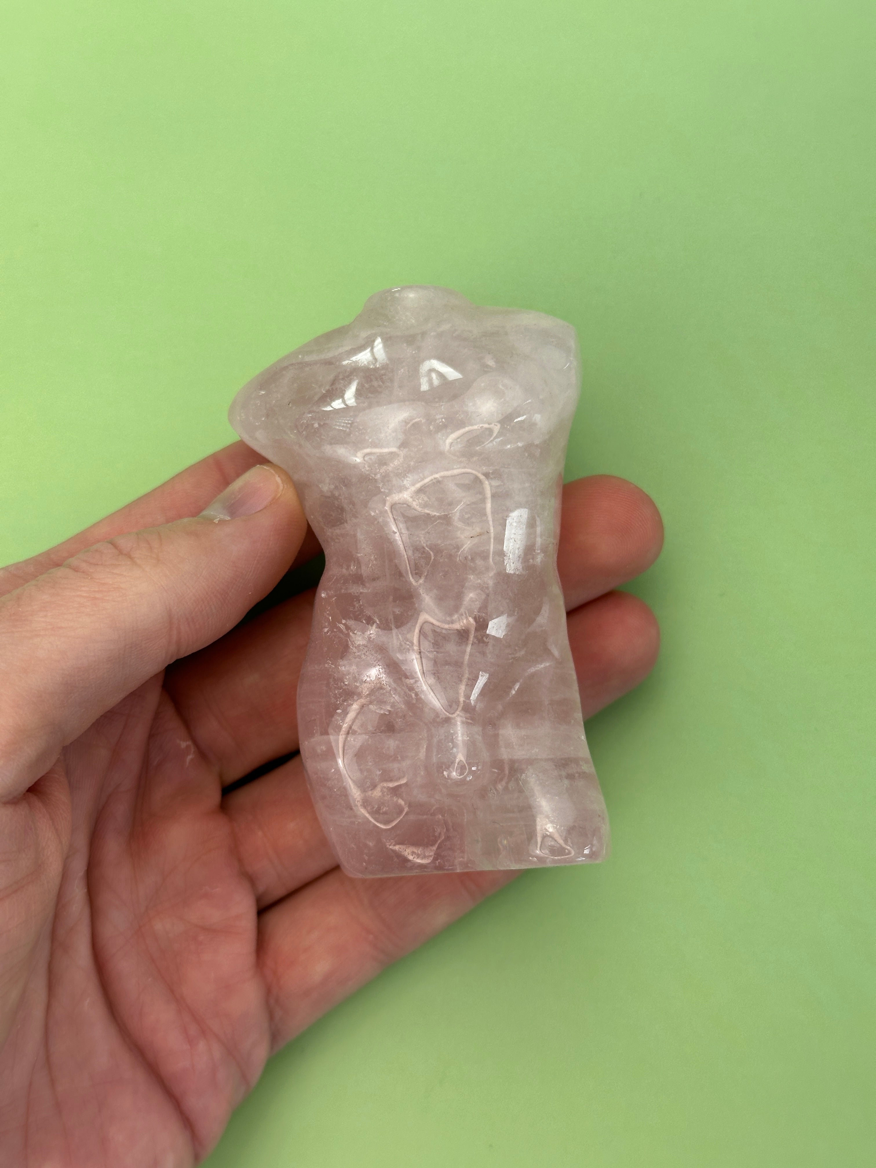 Rose quartz - Male torso