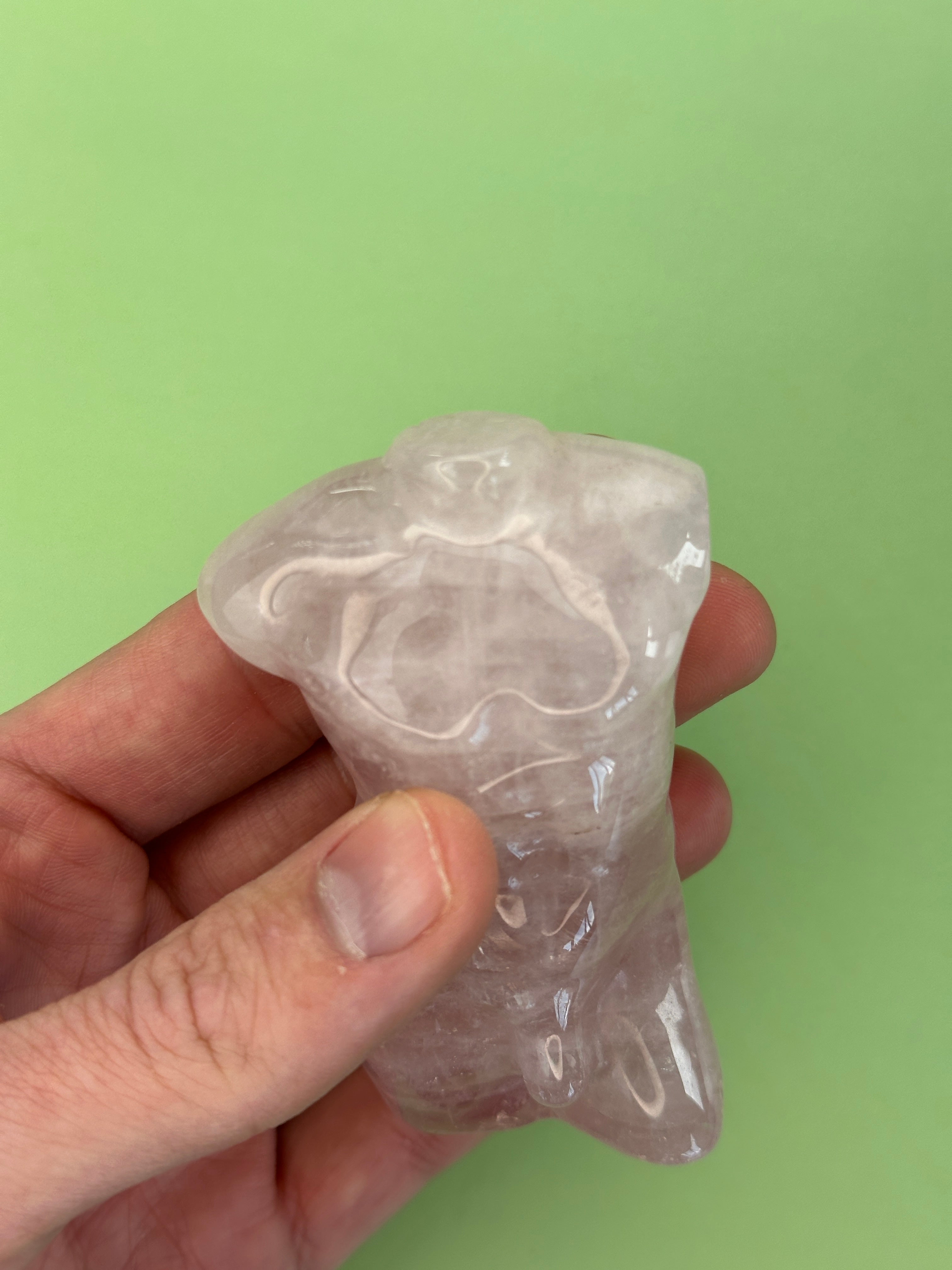 Rose quartz - Male torso
